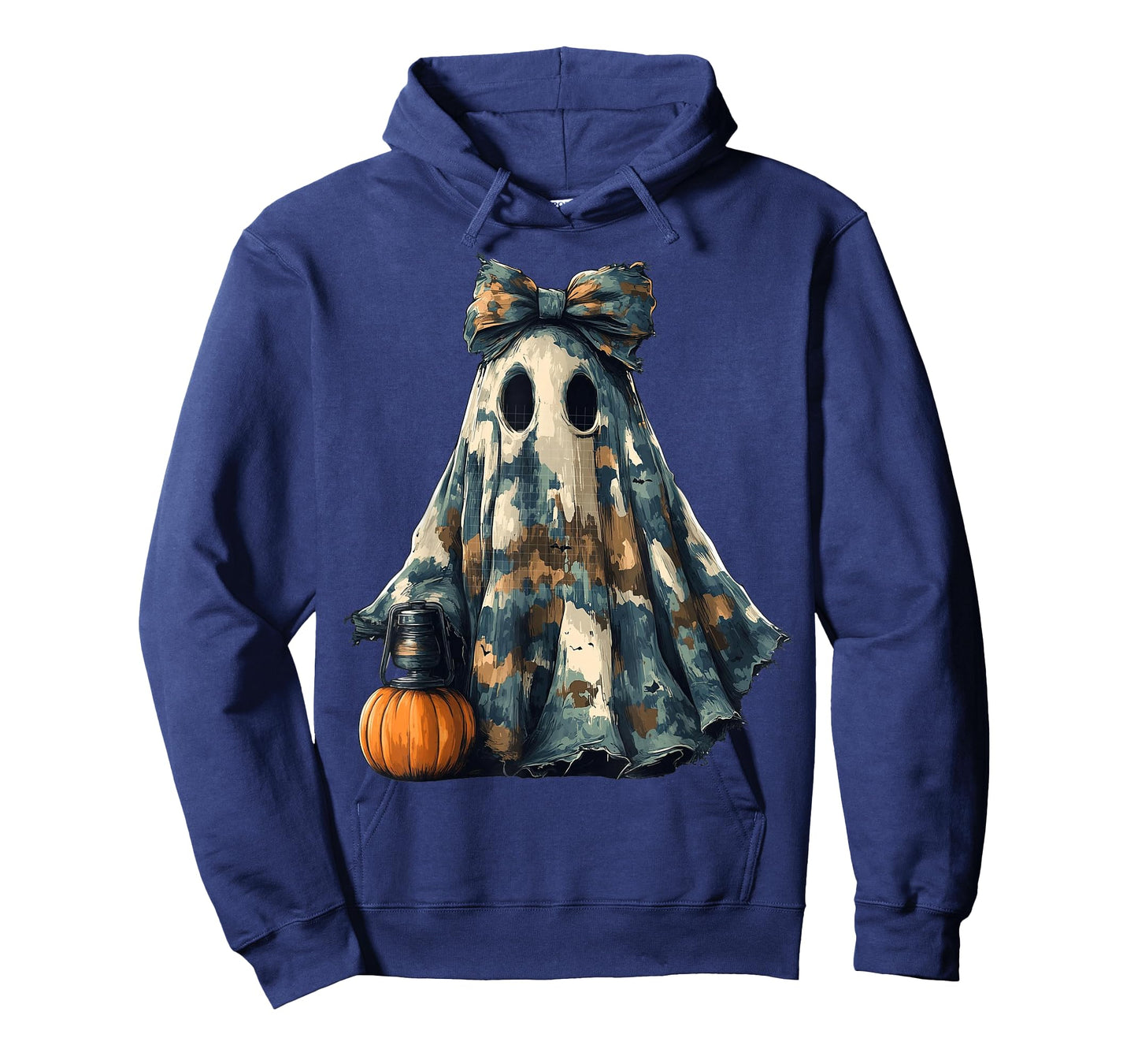 Camouflage Ghost Cute Spooky with Bow for Kids T-Shirt