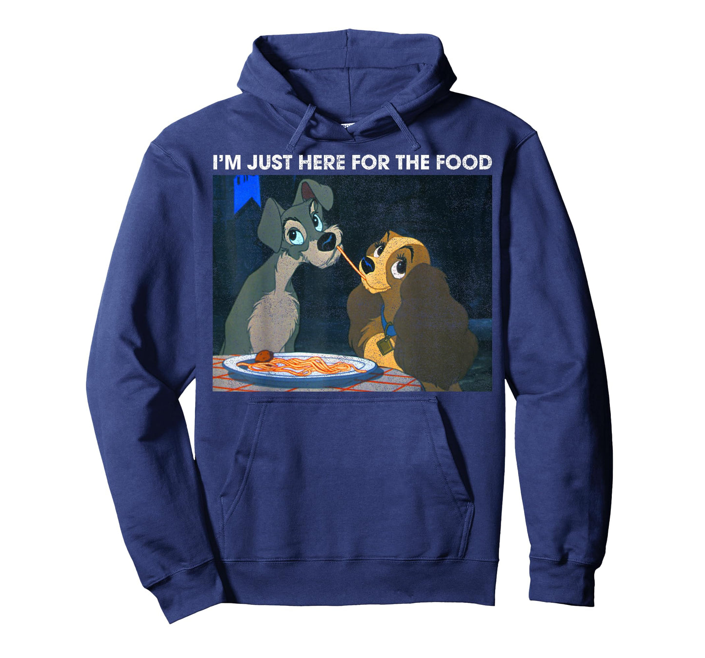 Disney The Lady and The Tramp I'm Just Here for The Food T-Shirt