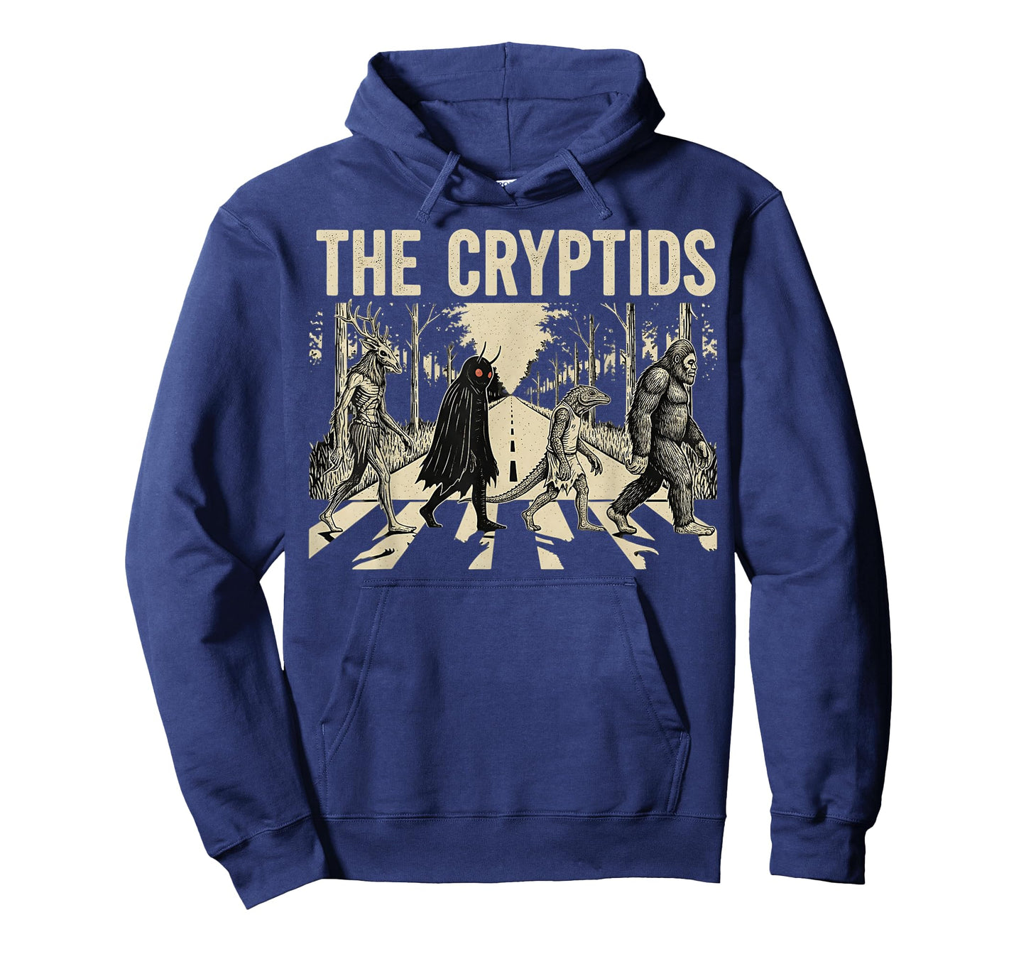 The Cryptids Funny Bigfoot Mothman Monster Halloween Graphic T-Shirt
