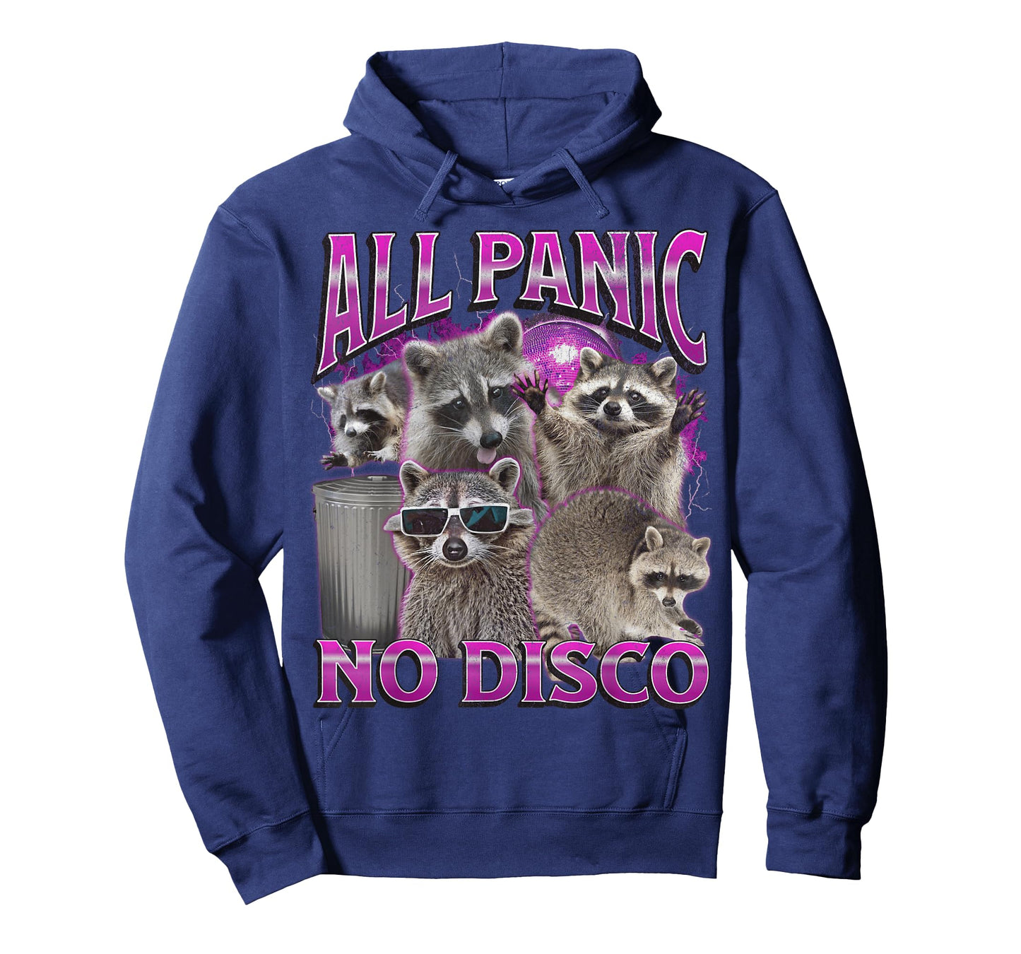 All Panic No Disco Funny Raccoon Meme Bootleg Graphic 90s T-Shirt