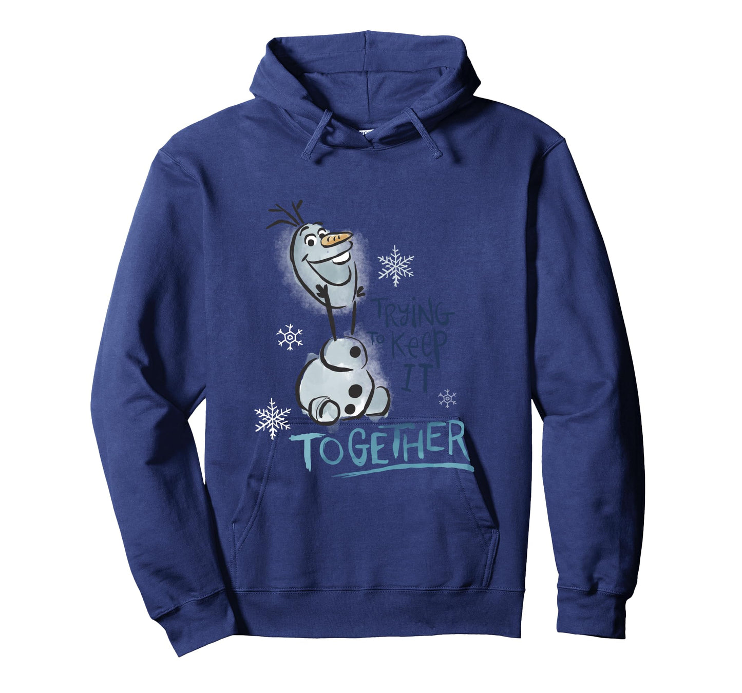 Disney Frozen Olaf Smiling Trying To Keep It Together Poster Long Sleeve T-Shirt