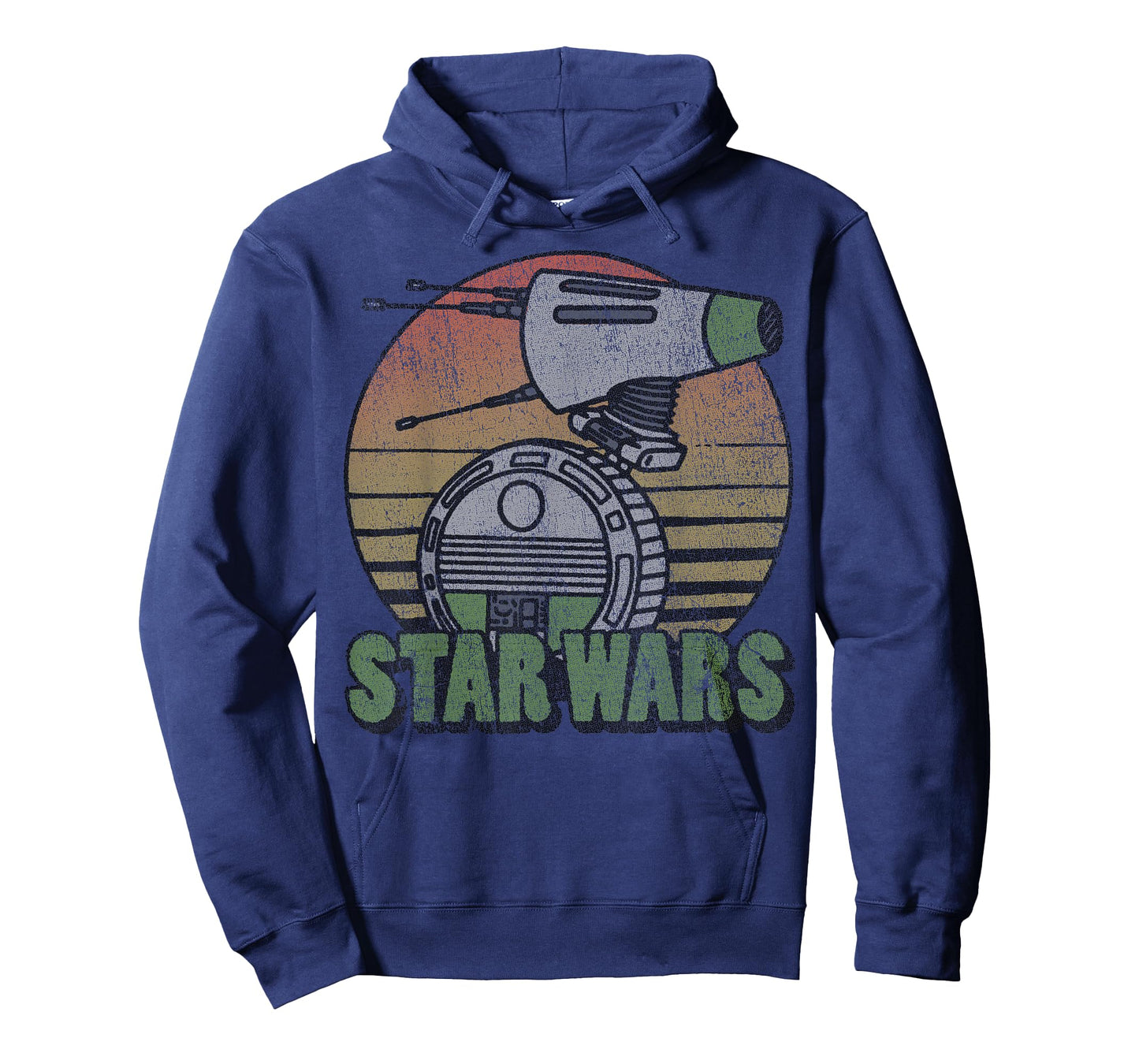 Star Wars The Rise of Skywalker D-0 Distressed Retro T-Shirt