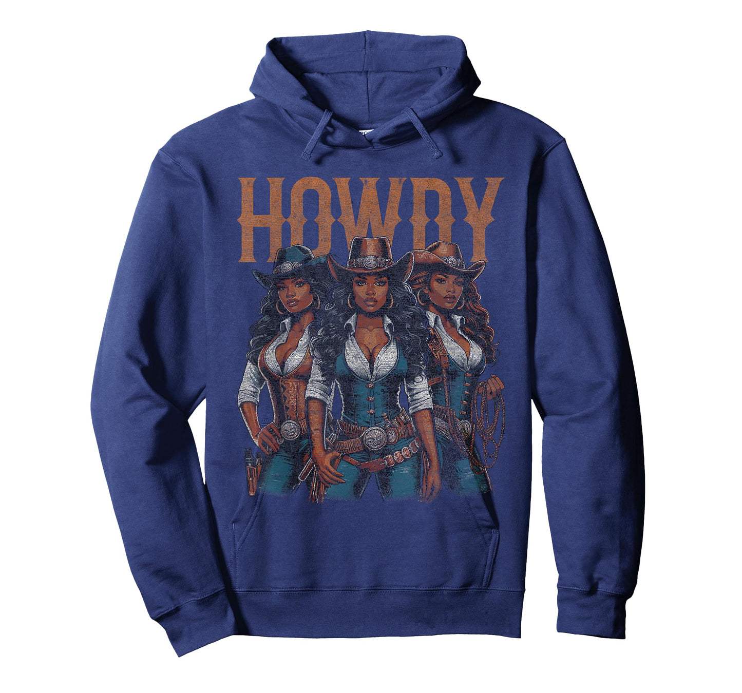 Black African American Cowgirl Western Texas Rodeo Howdy T-Shirt