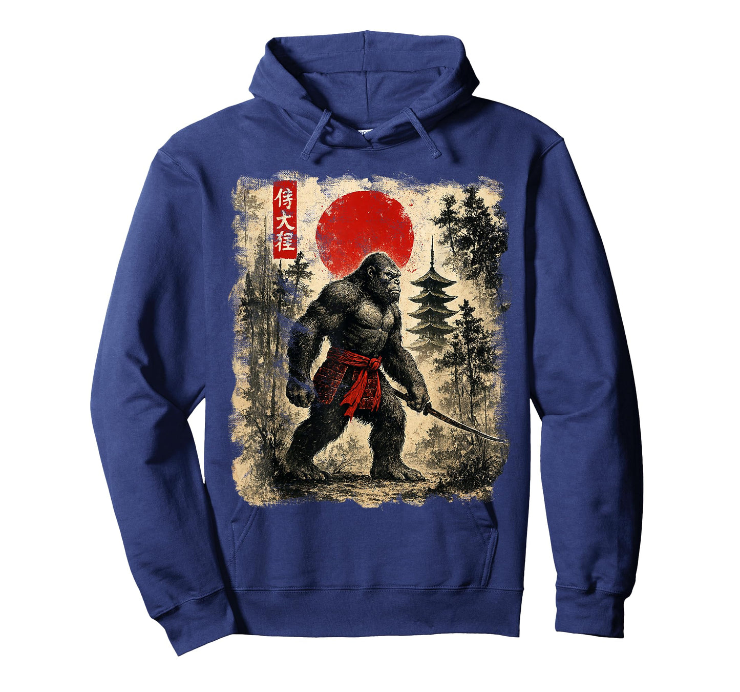 Samurai Bigfoot Japanese Vintage Graphic Ukiyo-e Art T-Shirt
