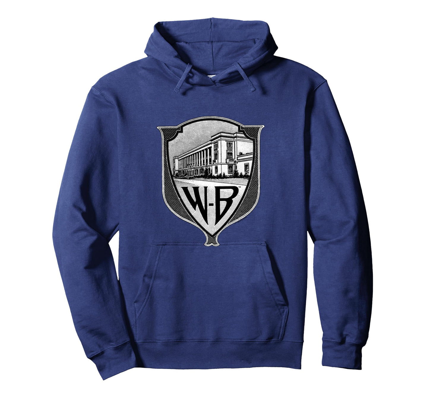 WB100 Vintage Warner Bros. Movie Studio Badge Logo Long Sleeve T-Shirt