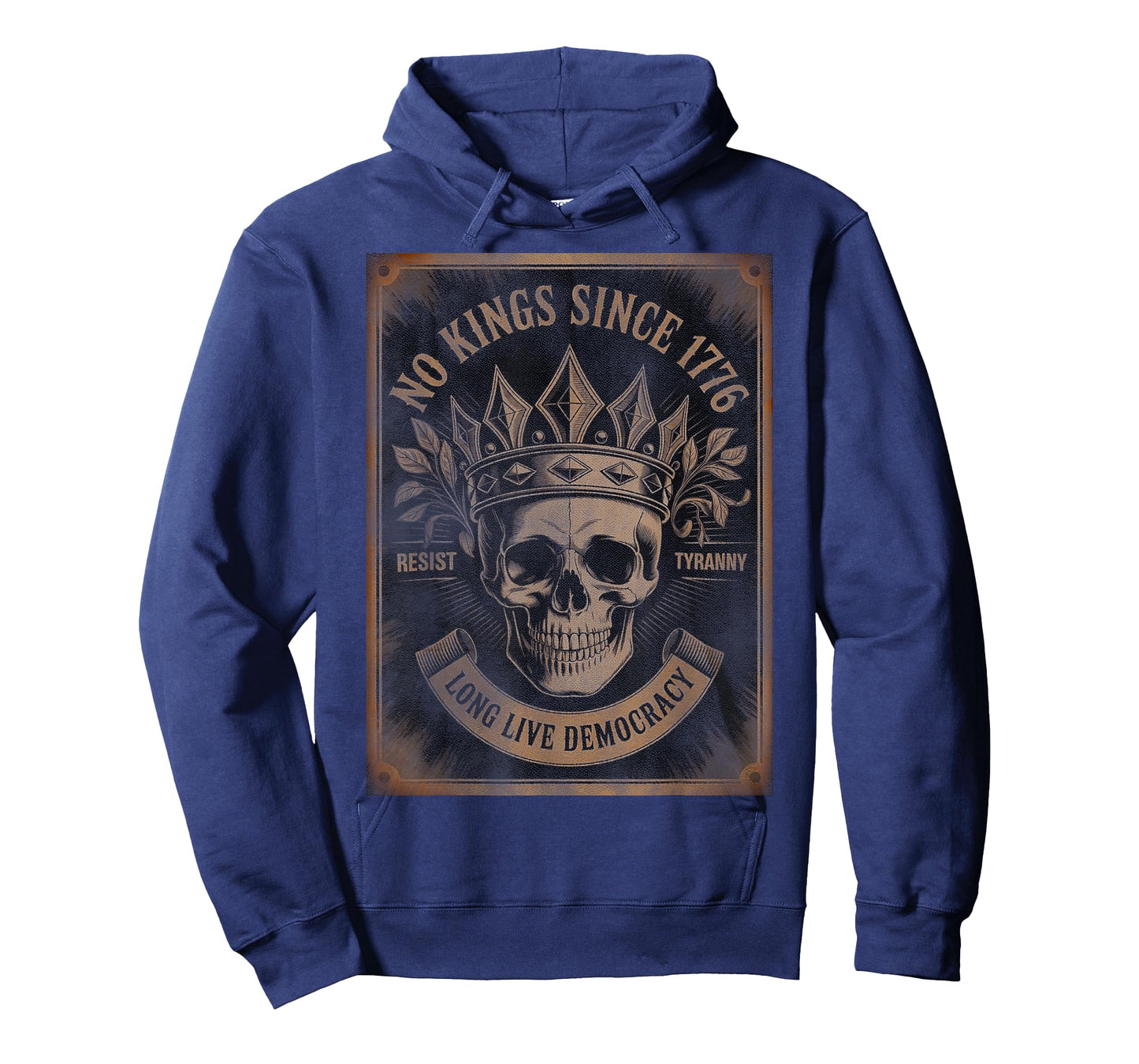 Retro No Kings 2.0 Since 1776 Skull No Kings October 18 T-Shirt