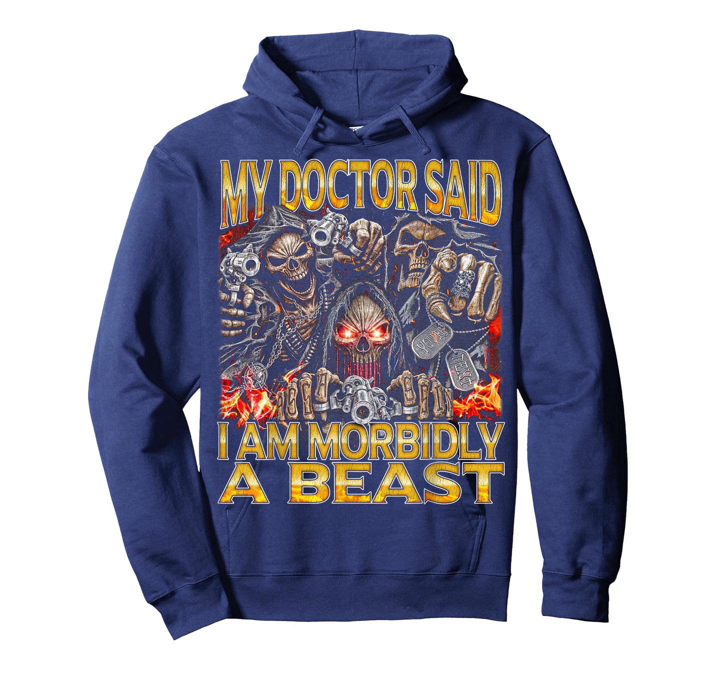 Morbidly a Beast - Edgy Skeleton Bootleg Hard Skeleton Meme T-Shirt