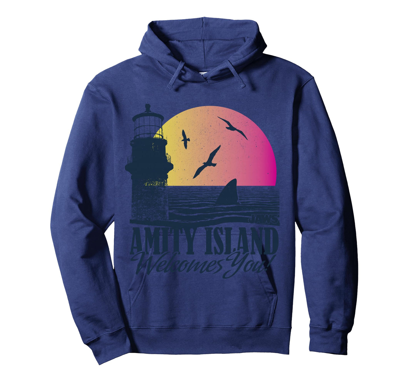 Jaws Amity Island Welcomes You Sunset Long Sleeve T-Shirt