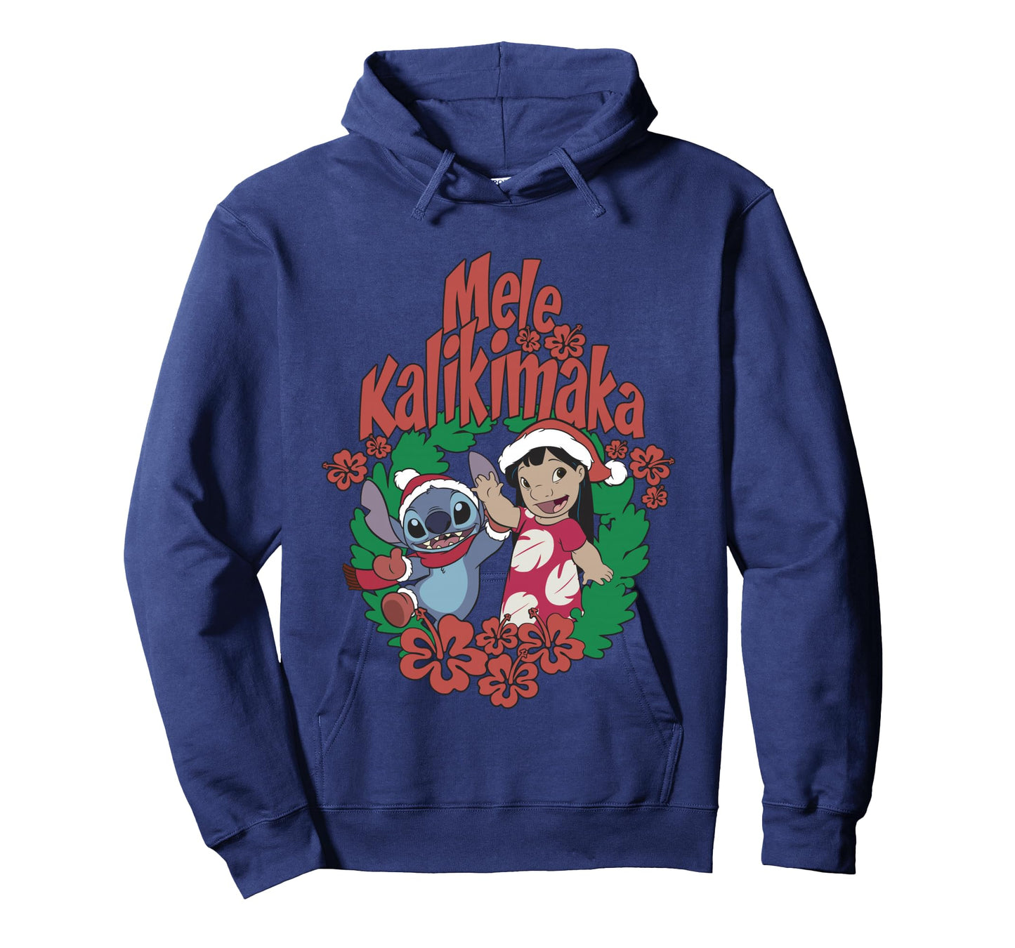 Disney Lilo & Stitch Christmas Mele Kalikimaka Wreath Long Sleeve T-Shirt