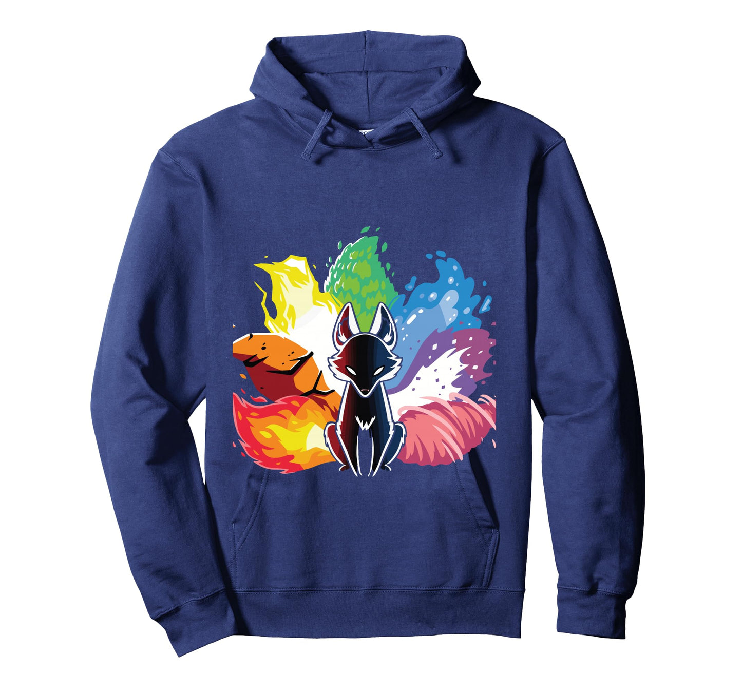 kitsune nine tail rainbow fox Long Sleeve T-Shirt