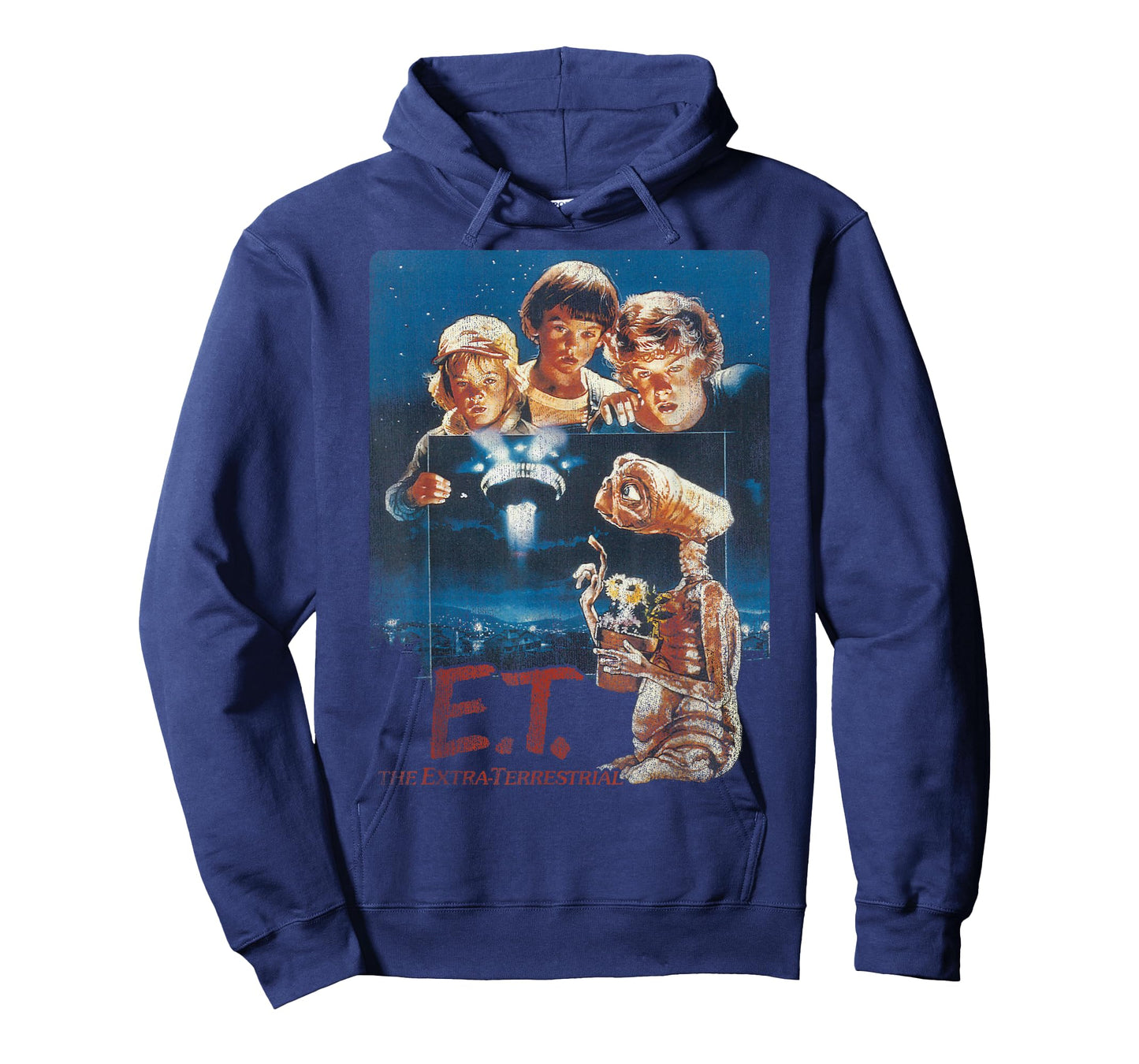 E.T. Distressed Vintage Photograph Graphic T-Shirt T-Shirt