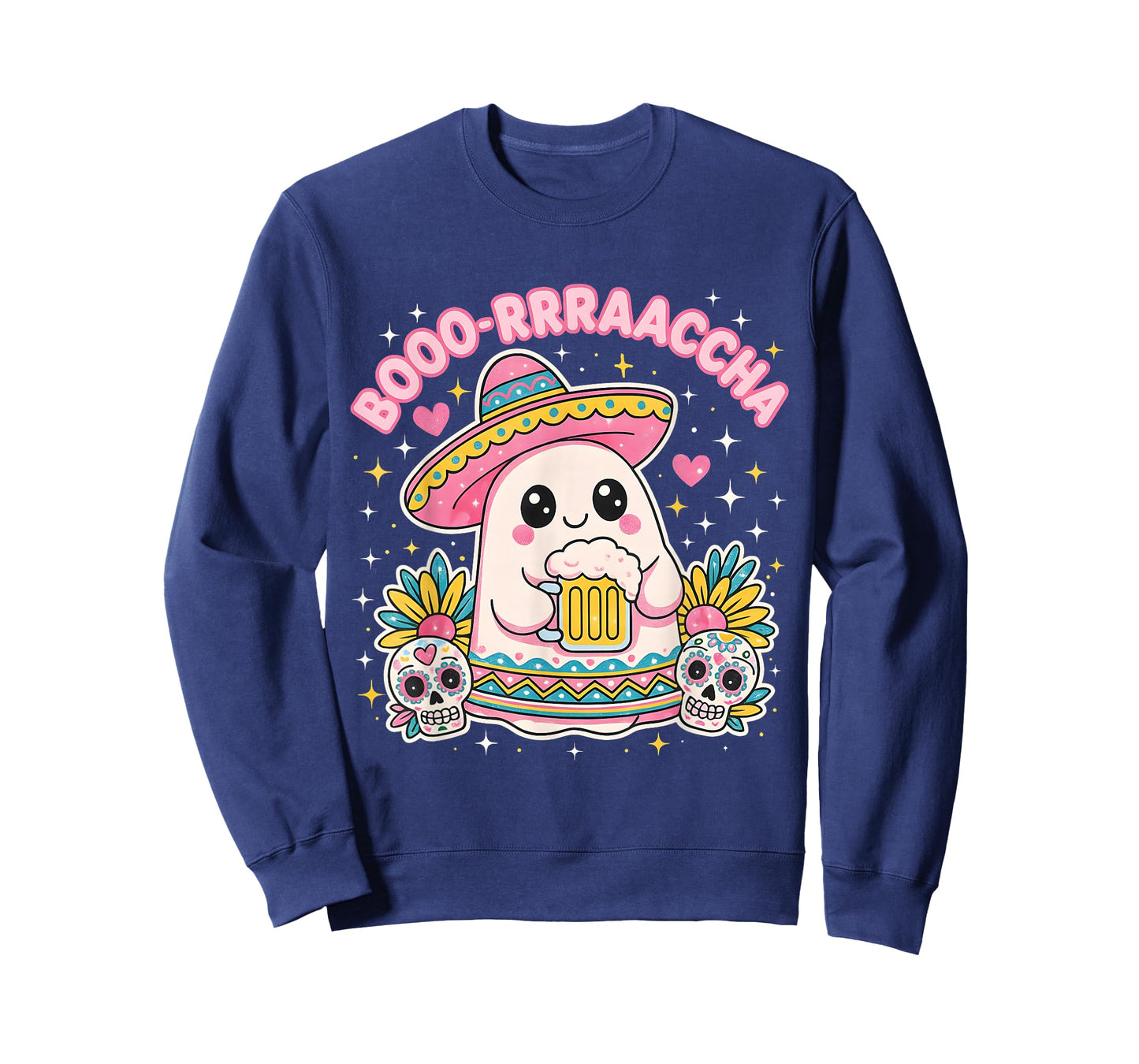 Cute Boorraaccha Ghost Beer Kawaii Fiesta Halloween T-Shirt