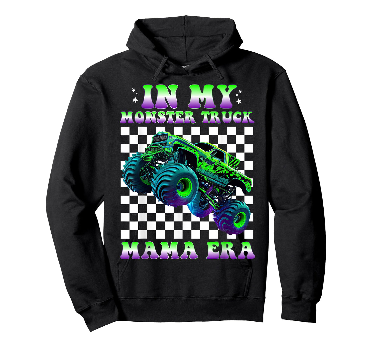 Groovy In My Monster Truck Mama Era Monster Truck Mom T-Shirt