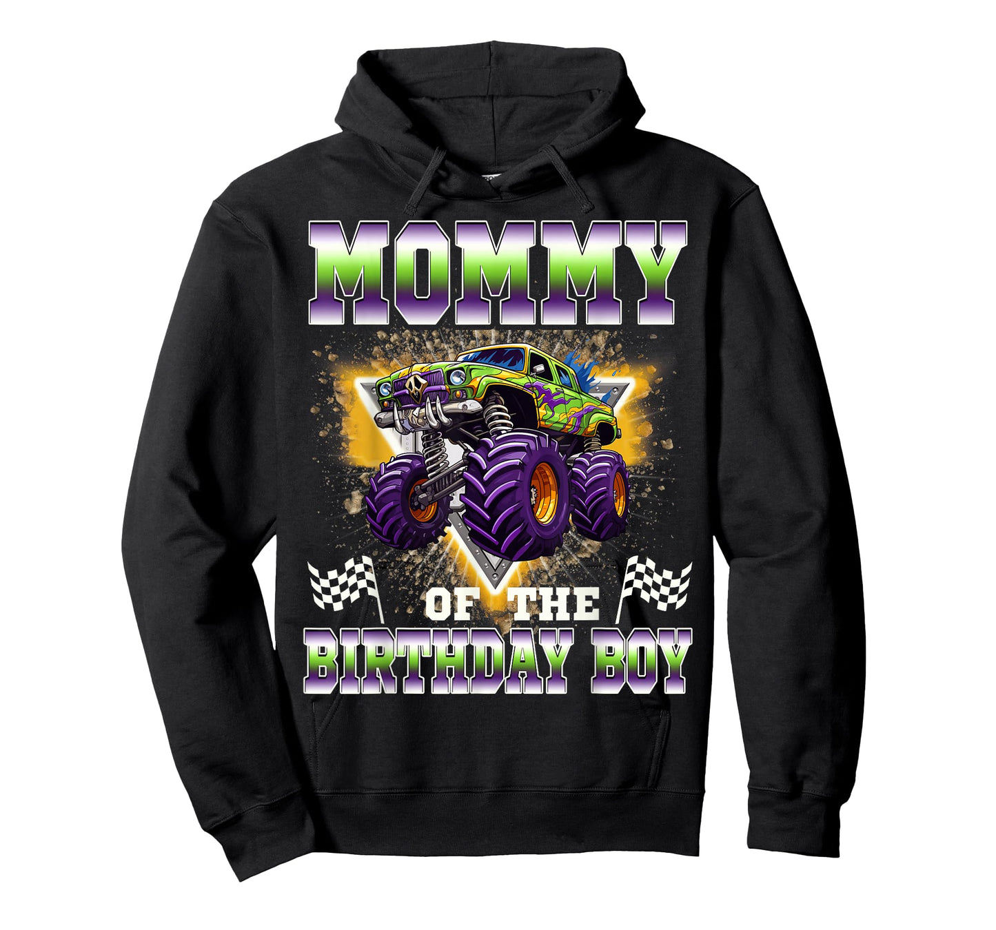 Mommy of The Birthday Boy Monster Truck Birthday Family T-Shirt
