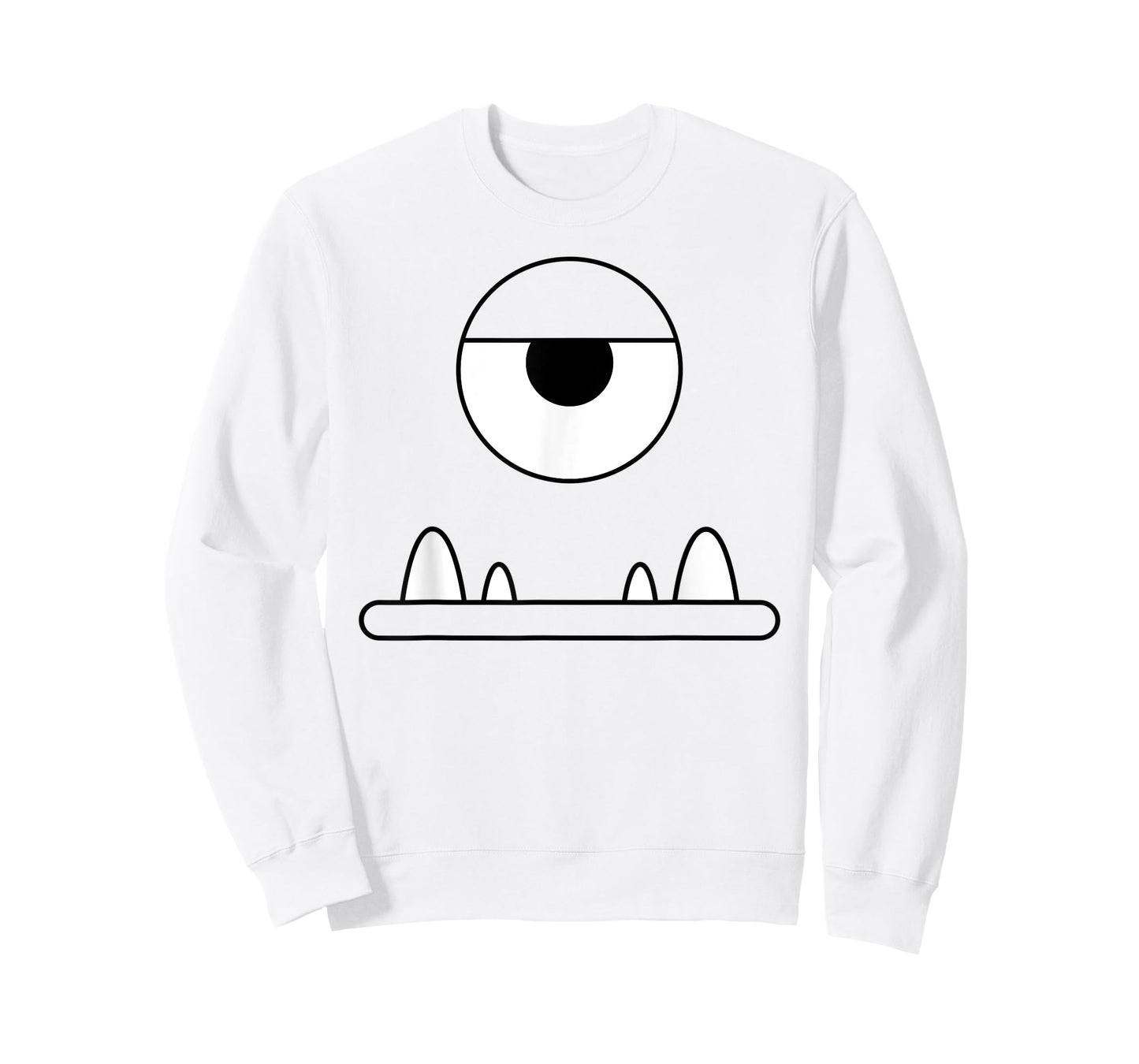 Funny Cute Monster Face One Eyeball Easy Halloween Costume T-Shirt