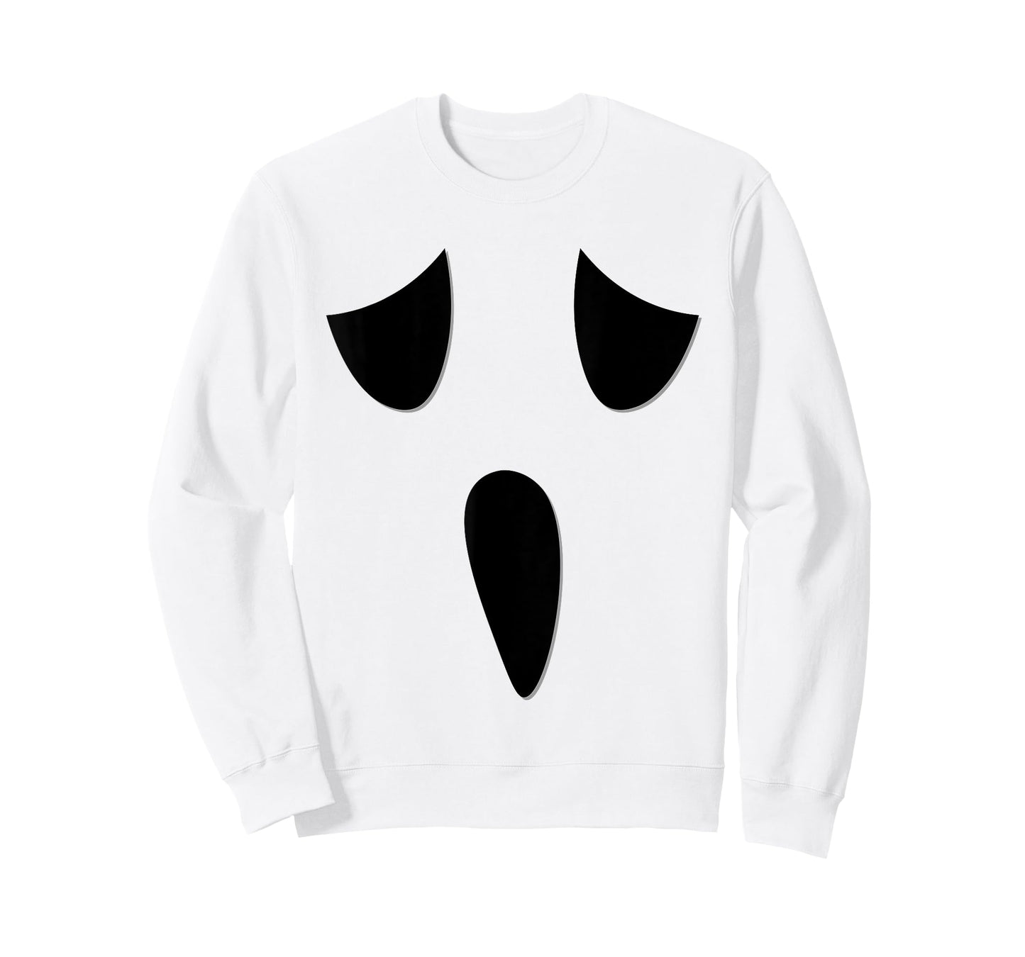 Ghost Face Costume Funny Kids Halloween Outfit Ghoul Face T-Shirt