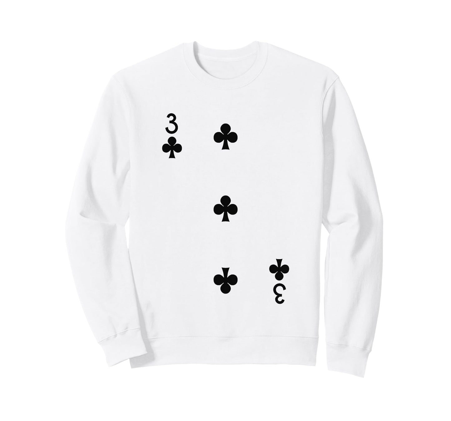 Three Of Clubs Deck Of Cards Group Costume Halloween Casino T-Shirt
