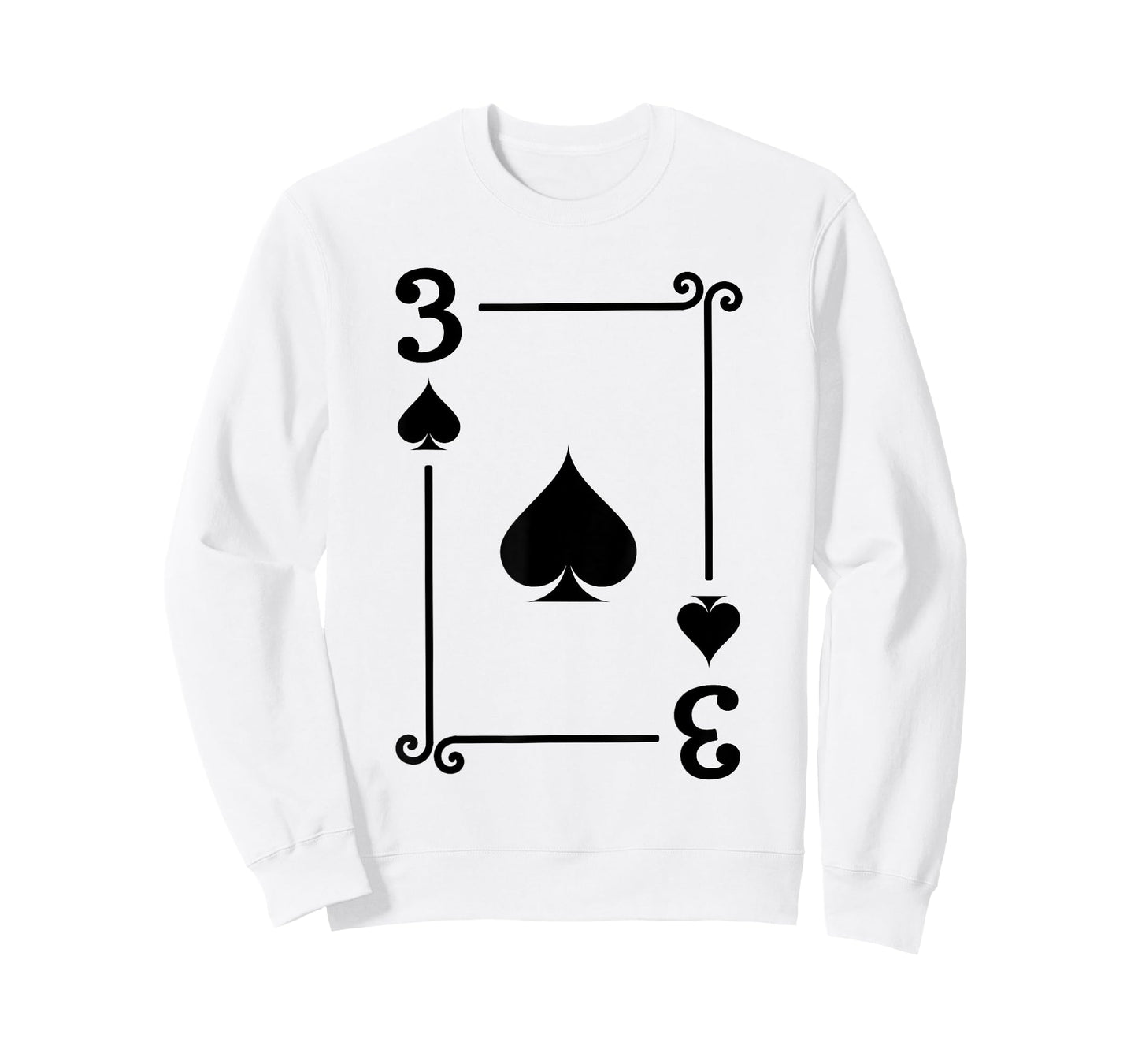 Playing Cards Costume - 3 Spades Card - Three Card T-Shirt