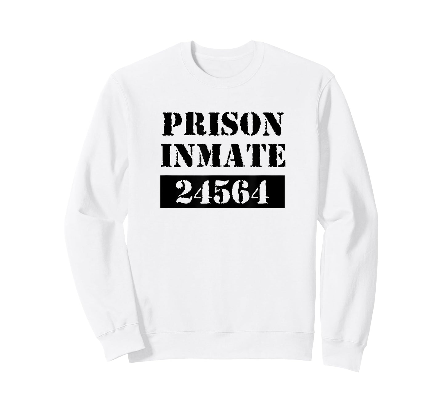 Prisoner Costume Orange Prison Uniform Halloween Jail Inmate T-Shirt