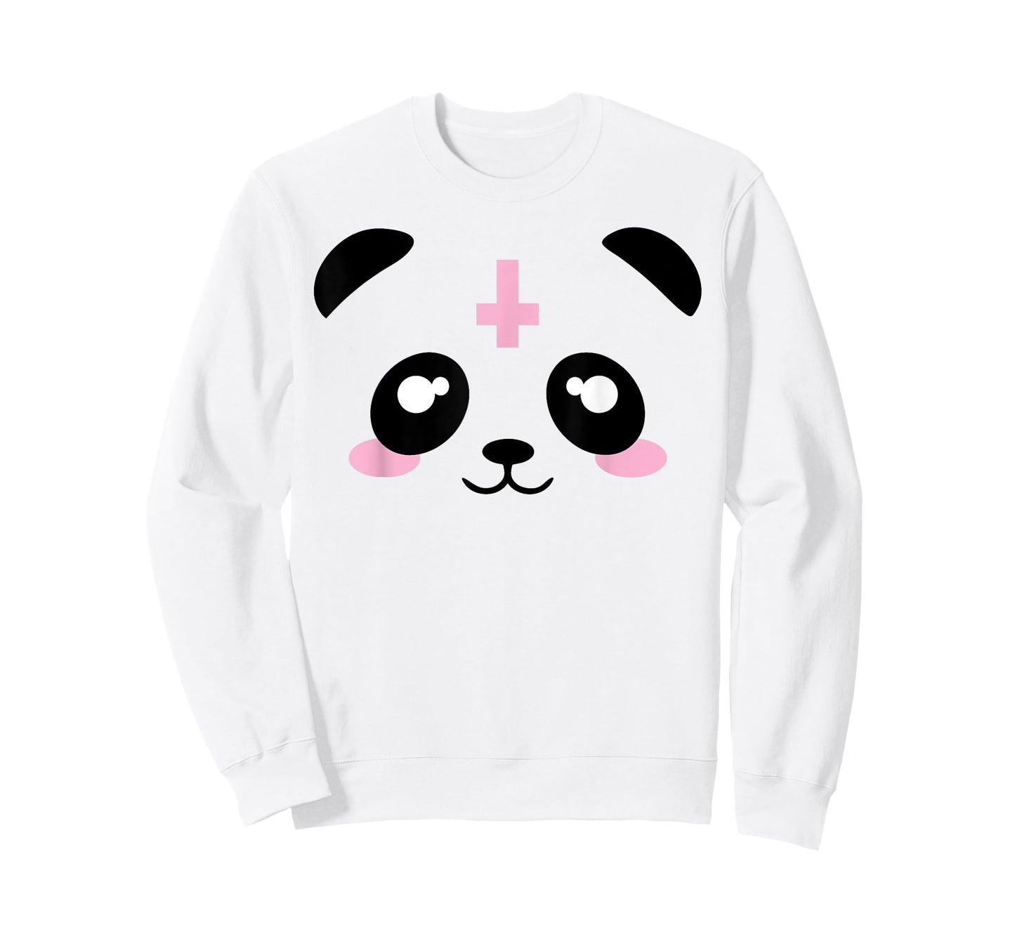 Pastel Goth Kawaii Punk Upside Down Cross Panda Shirt