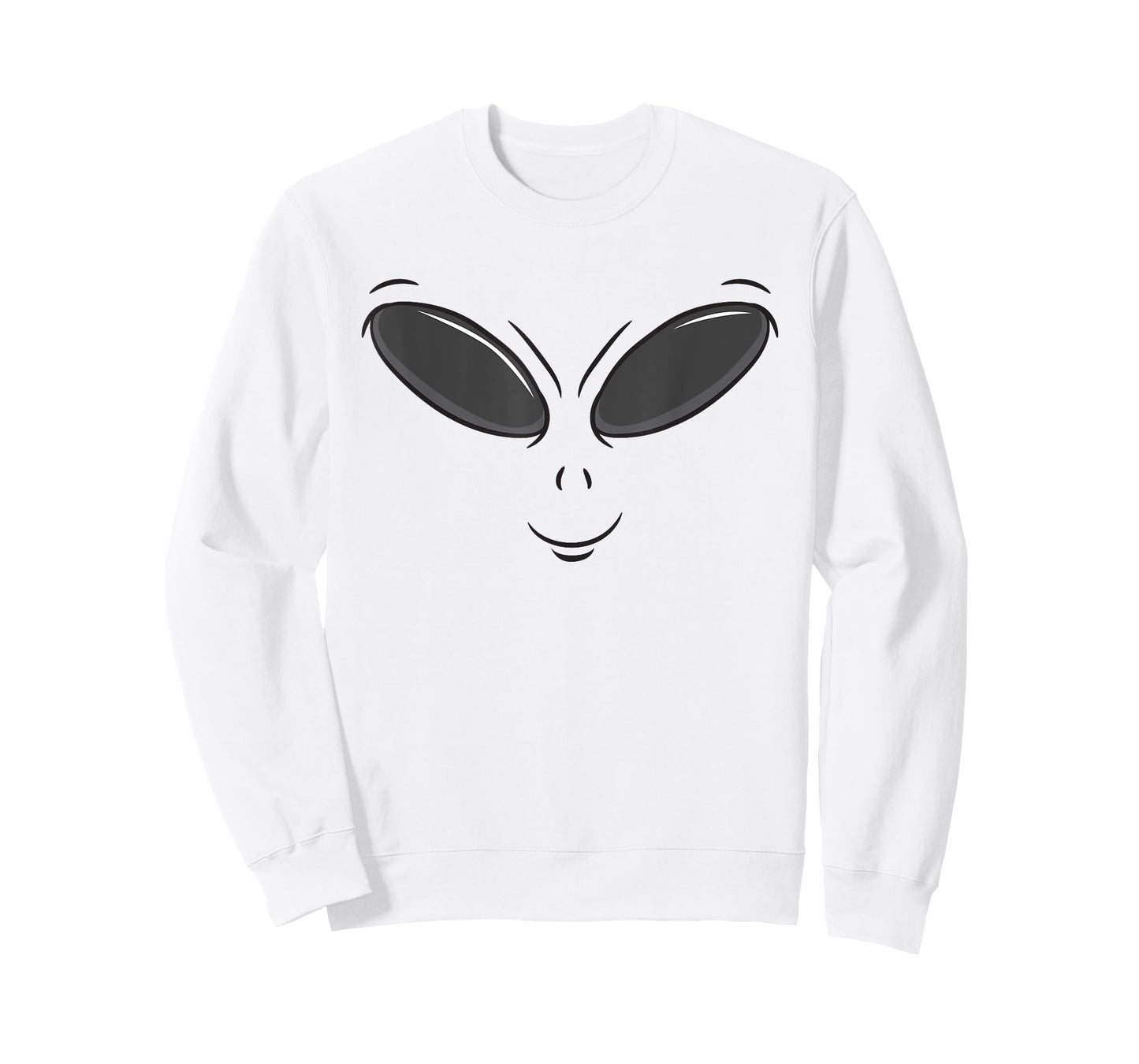 Green Alien Face Halloween Cosmic Galaxy Lazy DIY Costume T-Shirt