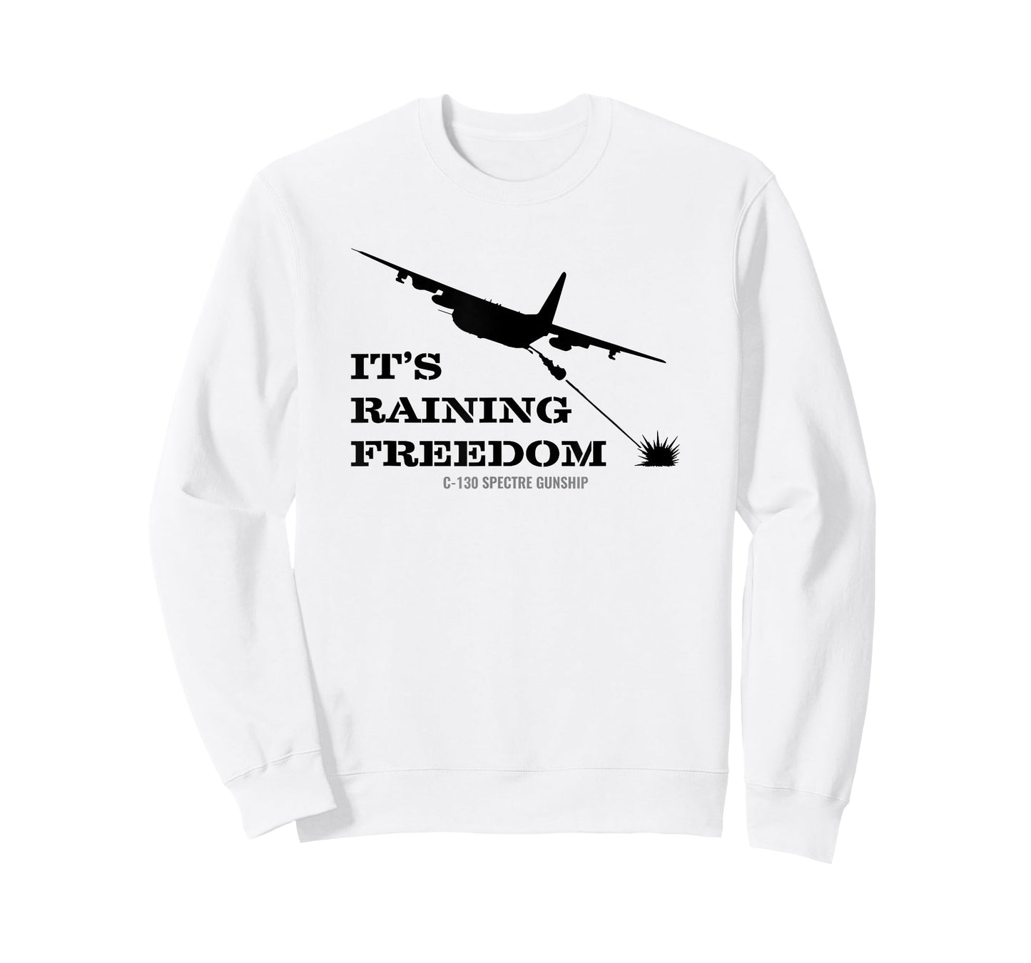 AC-130 Spectre Gunship It's Raining Freedom T Shirt T-Shirt