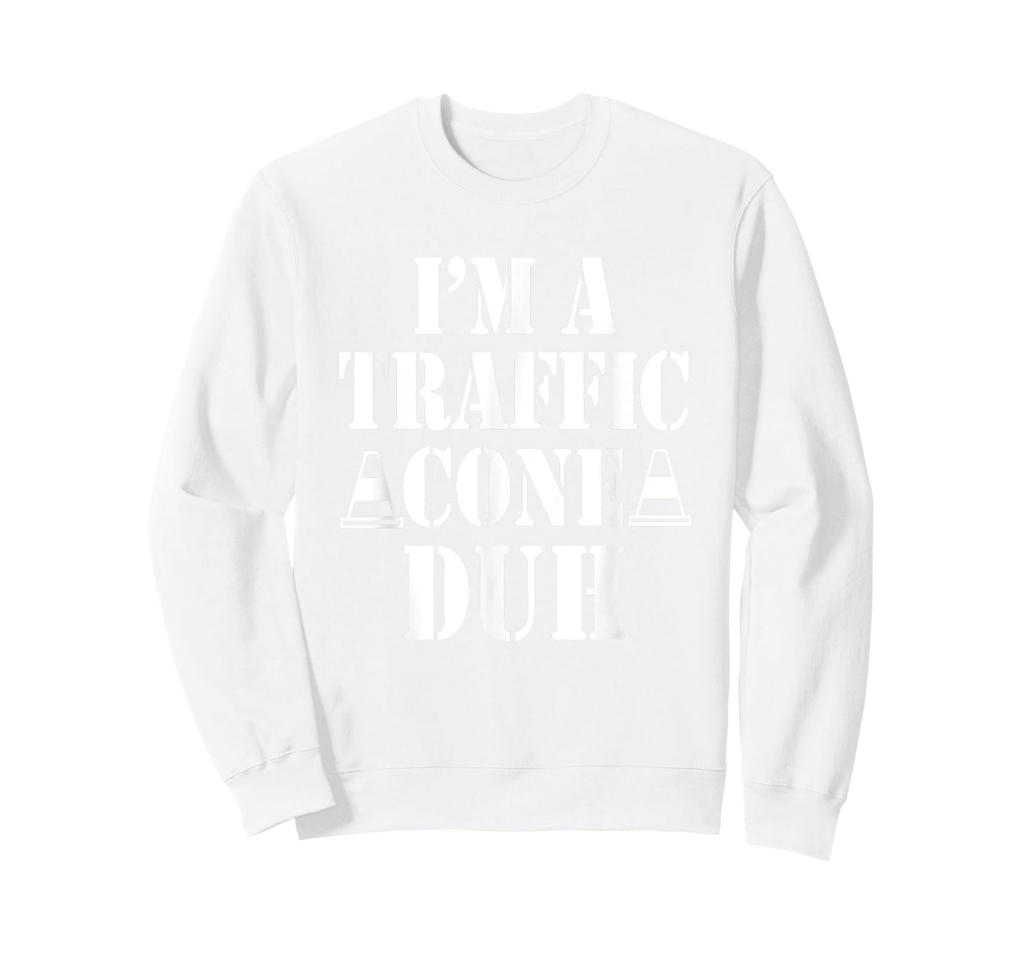 I'm a Traffic Cone Duh Funny Easy Halloween Costume T-Shirt