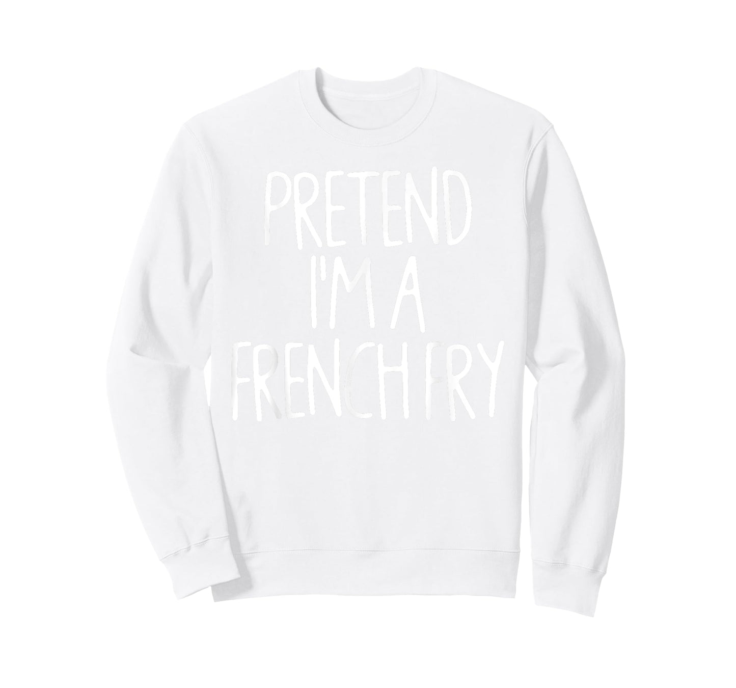 Pretend I'm A French Fry Matching Lazy Halloween Costume T-Shirt