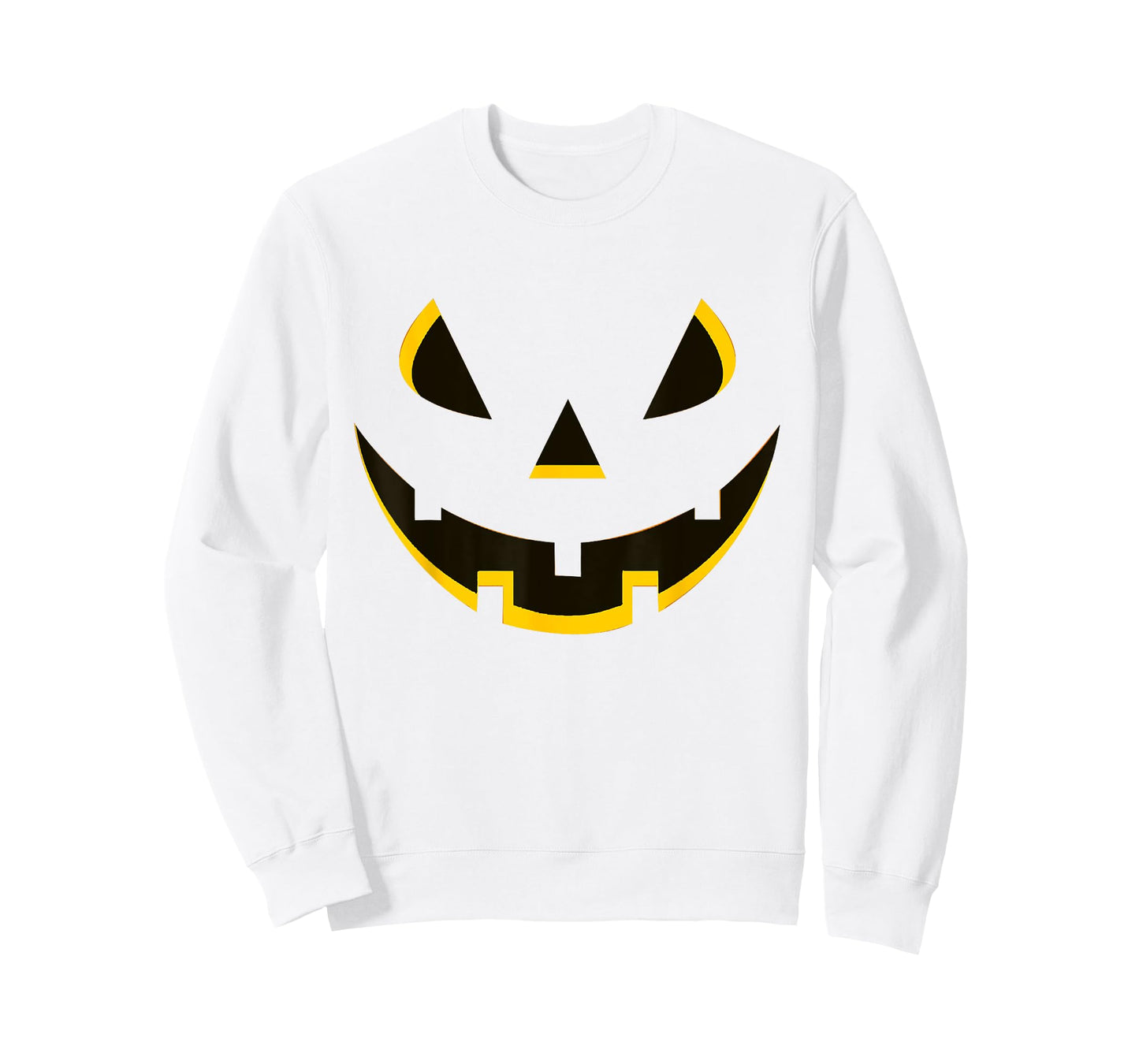 Funny Simple Lazy Halloween Pumpkin Face Costume Men Women T-Shirt