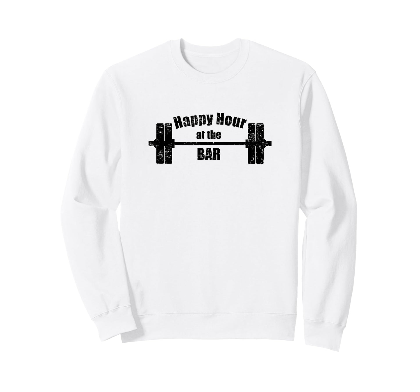 Happy Hour at the Bar T Shirt Barbell Weights Lifting Gym T-Shirt
