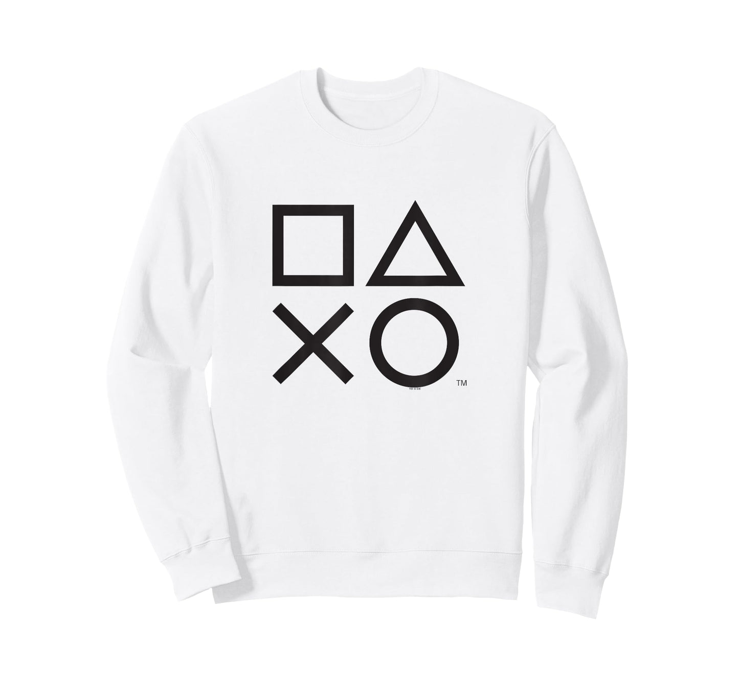 PlayStation PS5 Gamer Controller Icons in Classic Black T-Shirt
