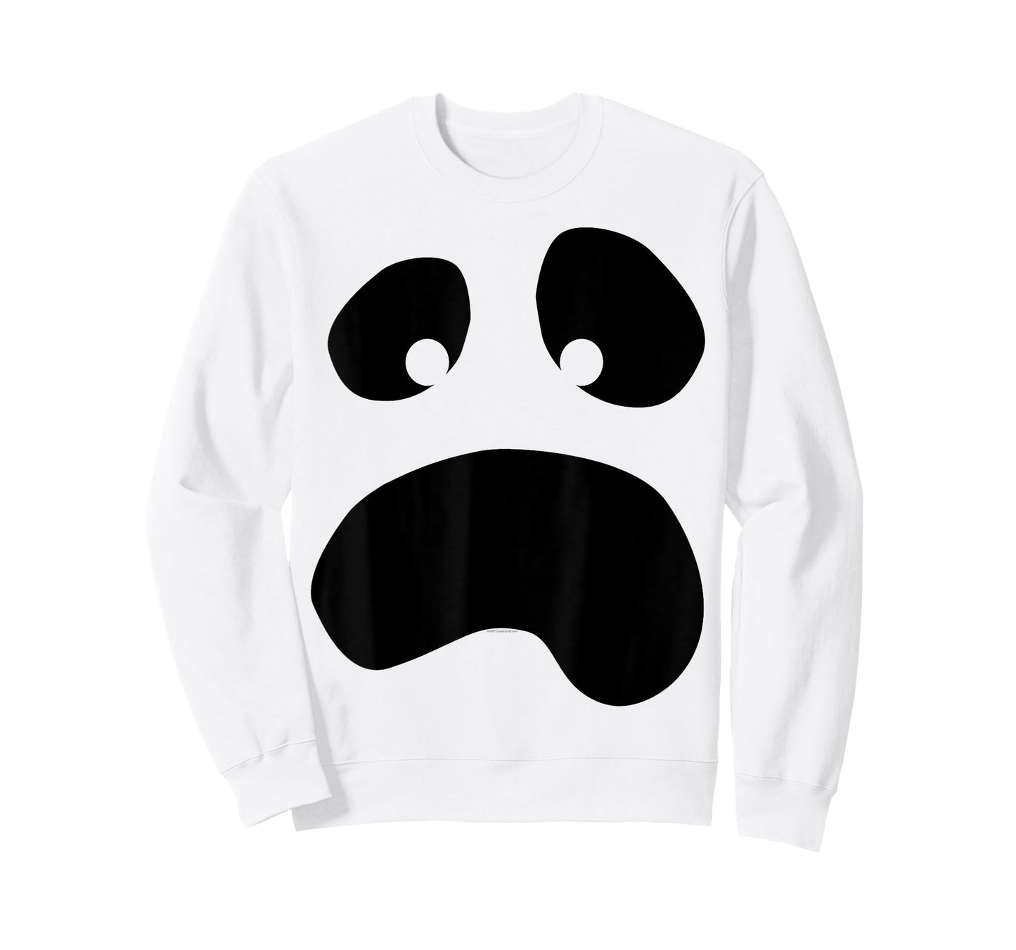 Silly Face Ghost Halloween Lazy Costume T-Shirt