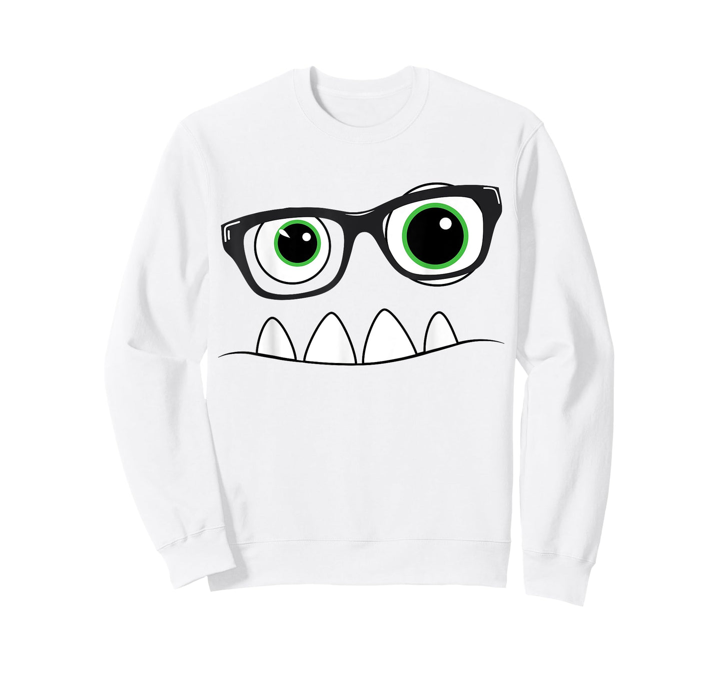 Monster Face Nerd Halloween Costume T Shirt Funny Kids Gifts