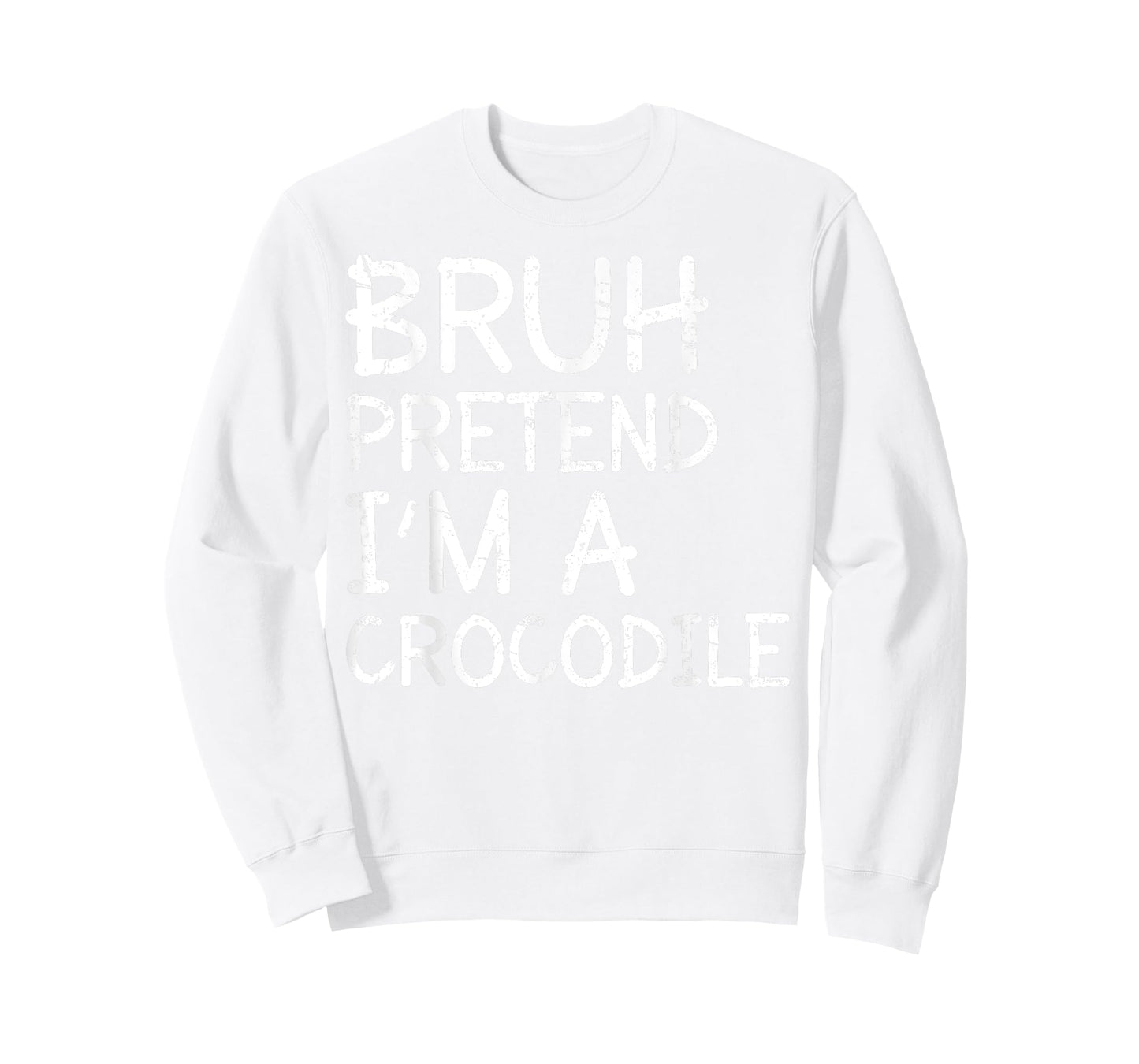Bruh Pretend Im A Crocodile Lazy Halloween Costume Boys Kids T-Shirt