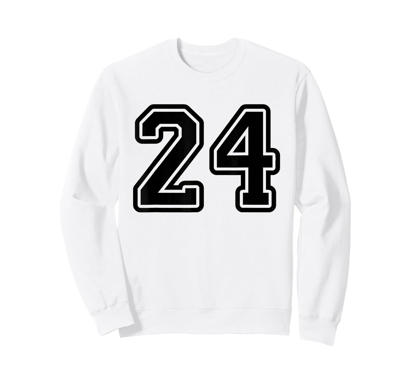 Number #24 Black Sport Varsity Number 24 T-Shirt