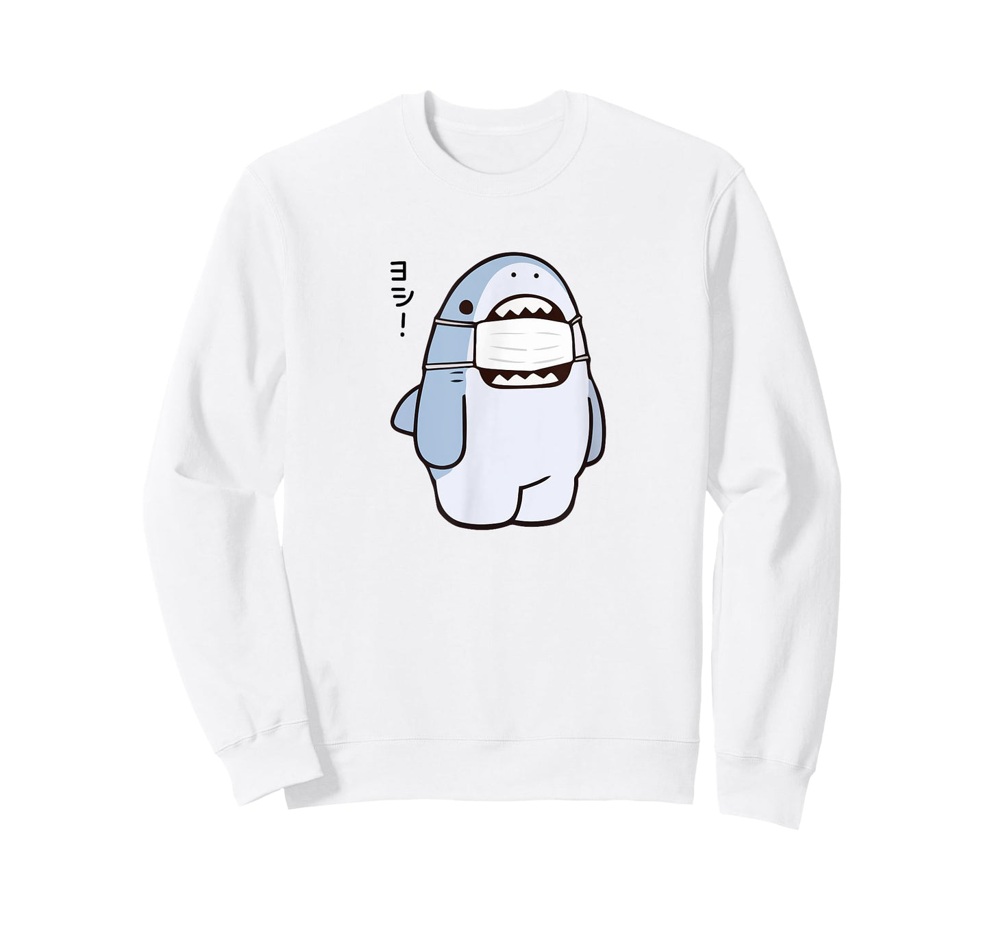 Cute Shark Says "Yoshi" Good/Alright, Japanese Kawaii Anime T-Shirt