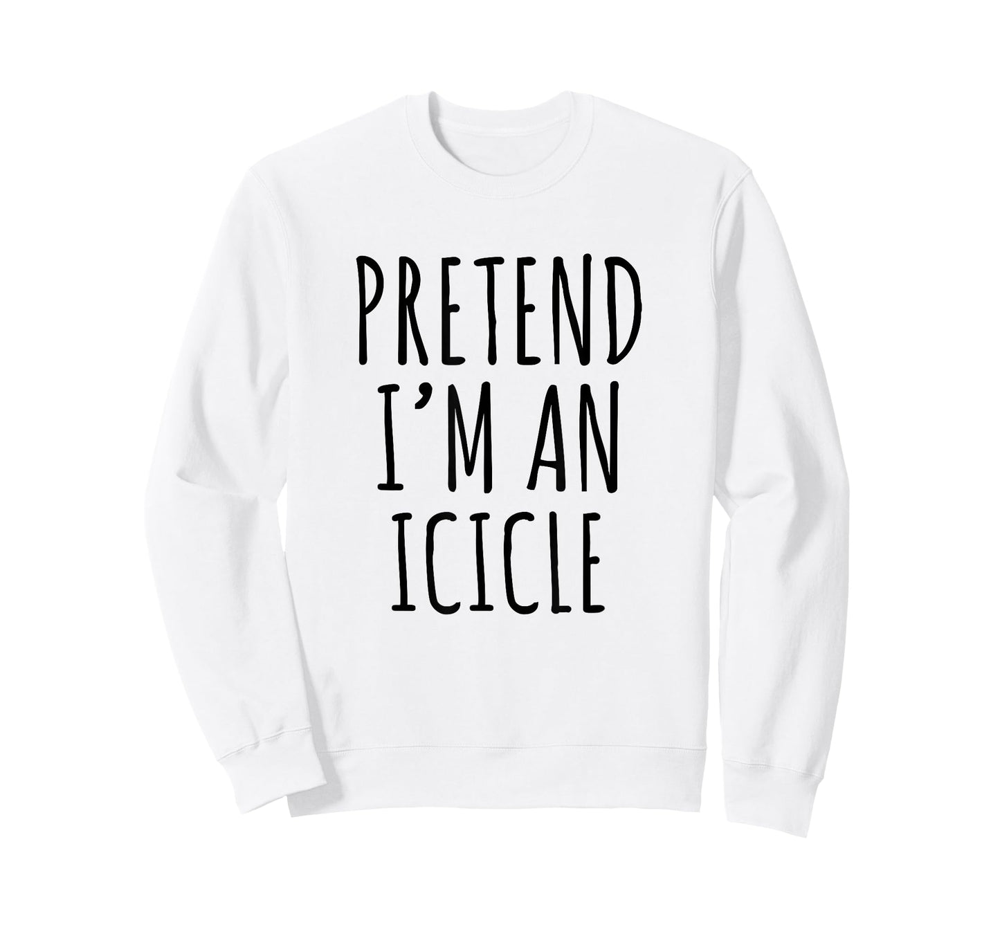 Lazy Halloween Costume Pretend I'm A Icicle Simple T-Shirt