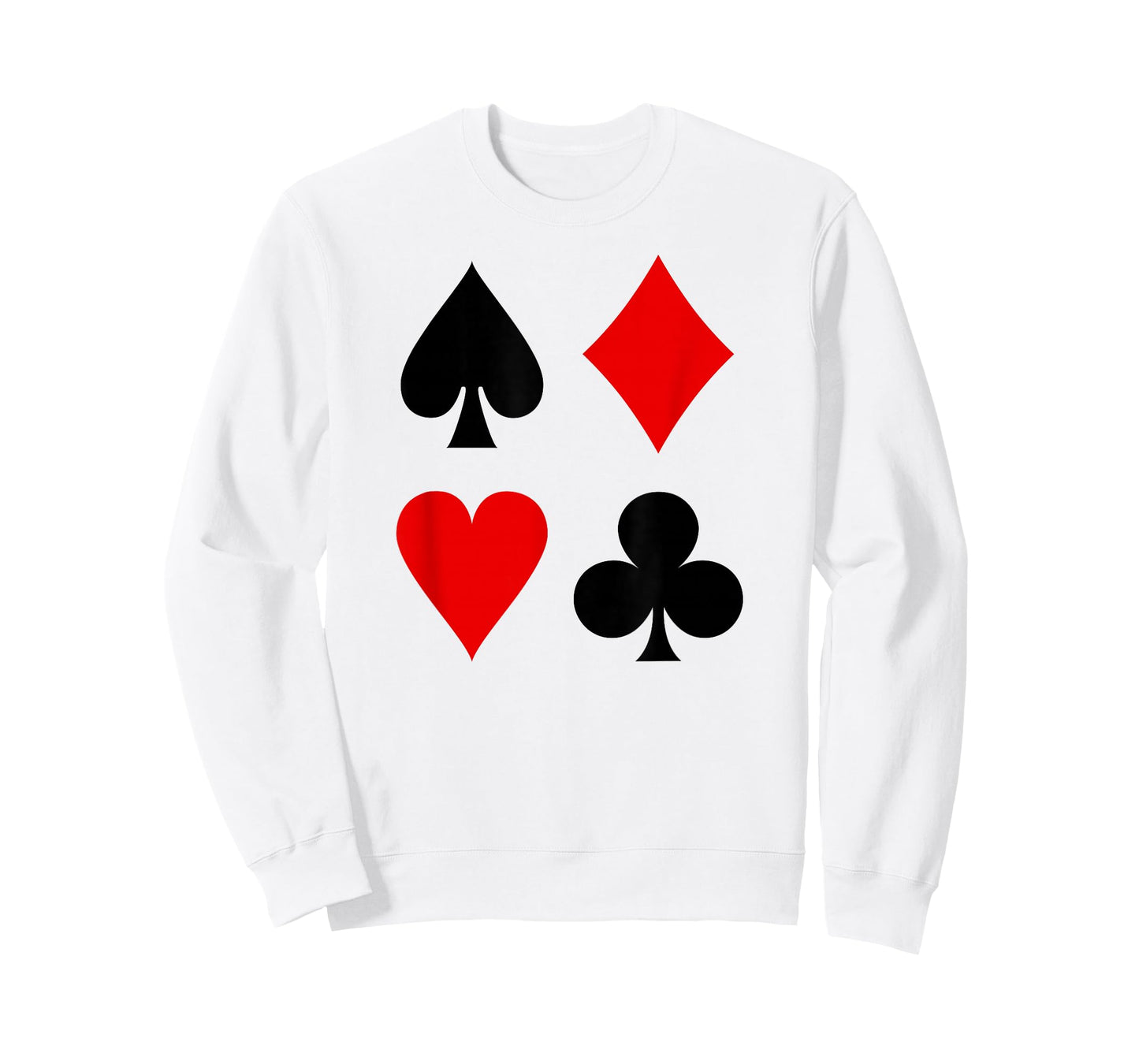 CLUBS HEARTS SPADES DIAMONDS PLAYING CARD SUITS POKER T-Shirt