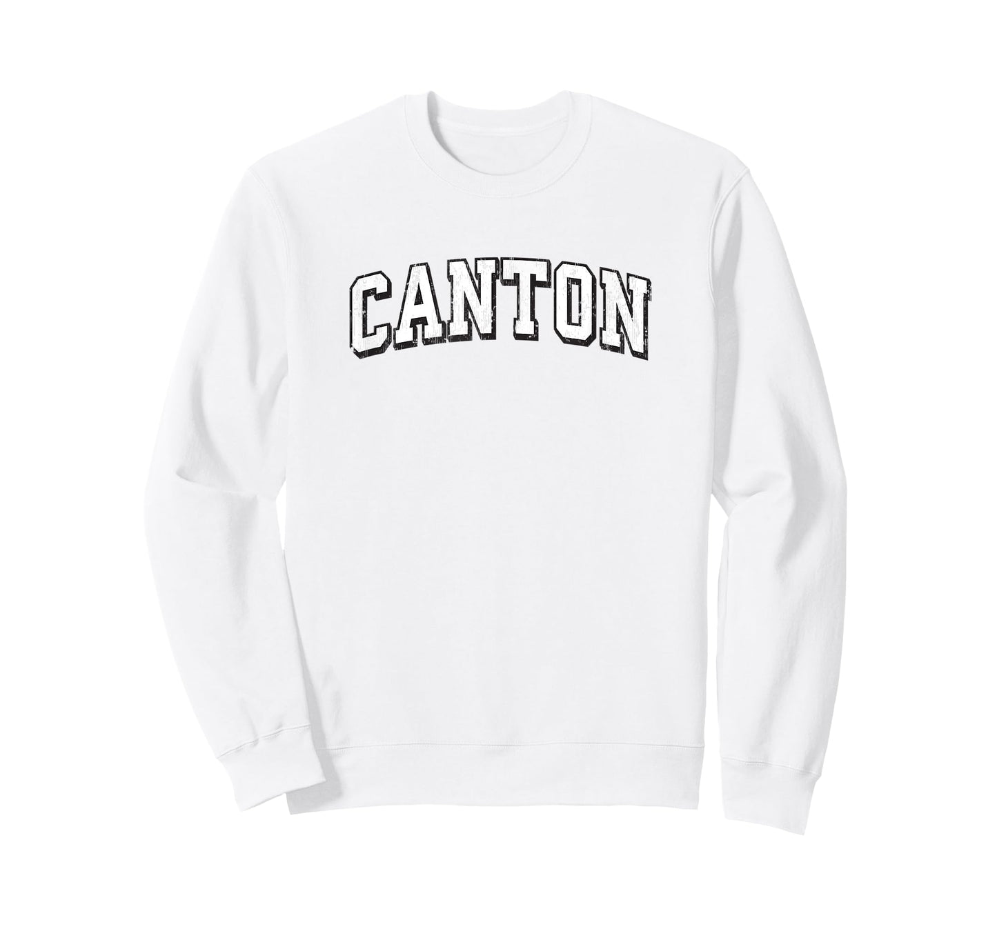 Canton Connecticut Vintage Athletic Sports B&W Print T-Shirt