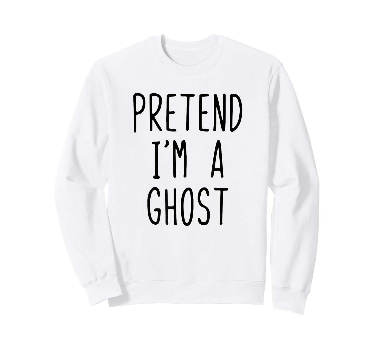 Pretend I'm A Ghost Costume Halloween Funny Lazy Adult Kids T-Shirt