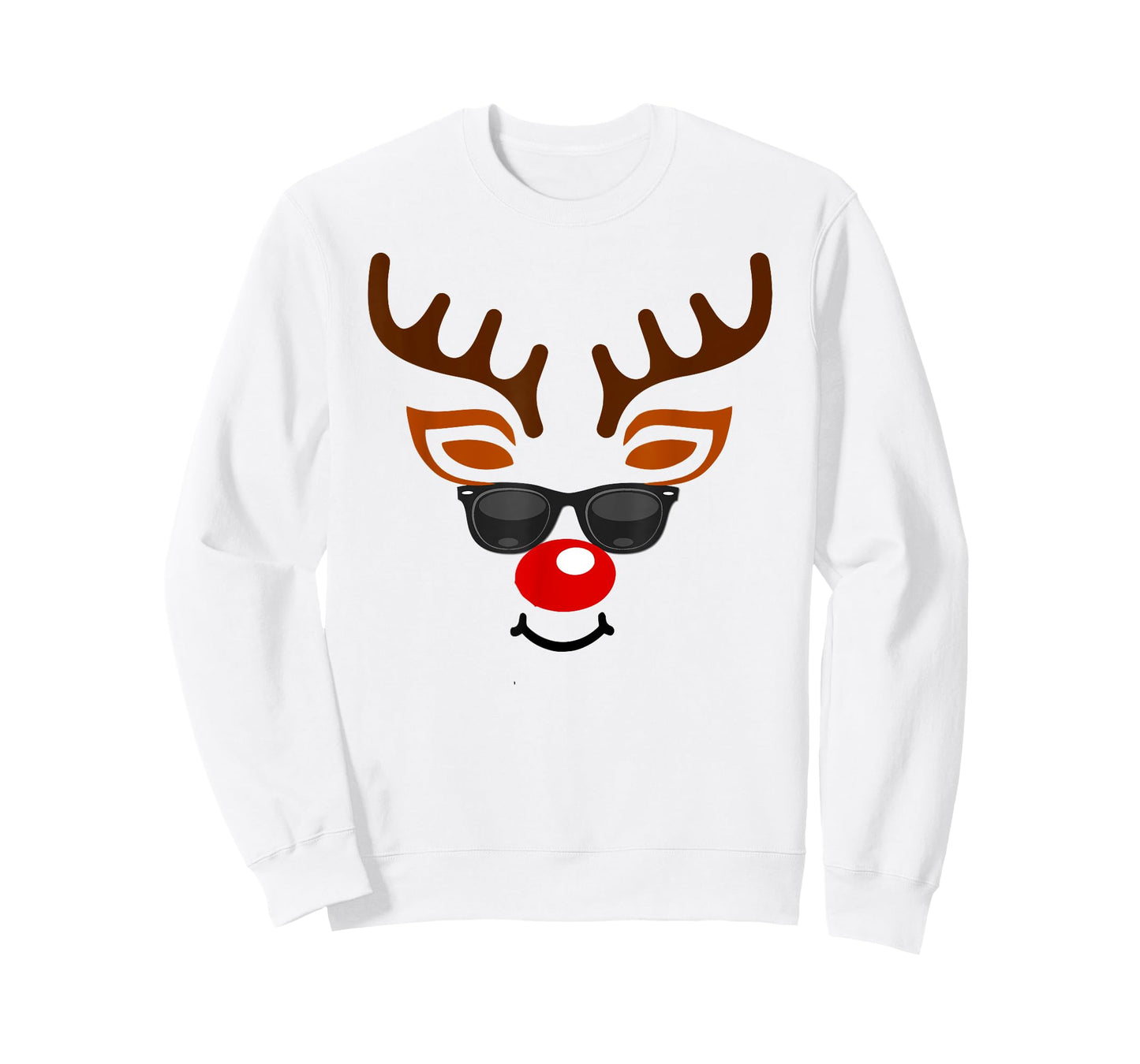 Rudolph Red Nose Reindeer Face T-Shirt Kids T-Shirt