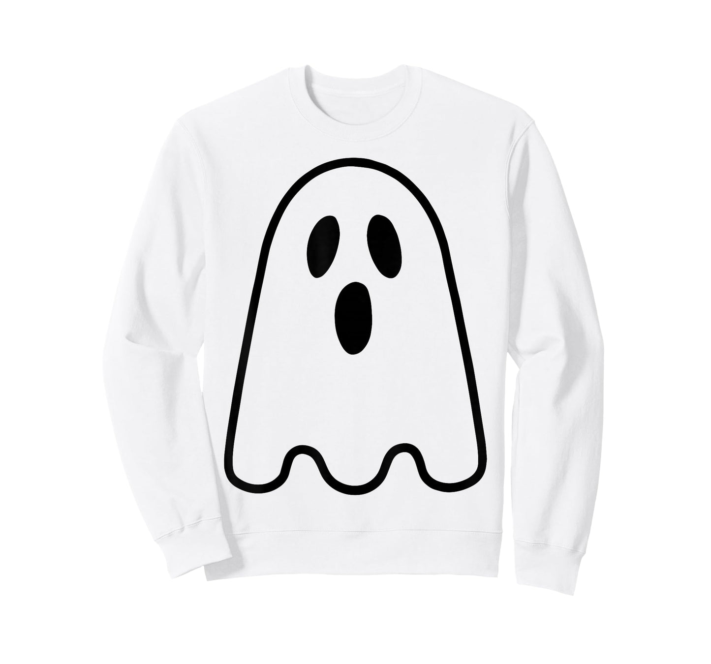 Ghost Shirt Adult Kids Men Women Silly Ghost Face Costume T-Shirt