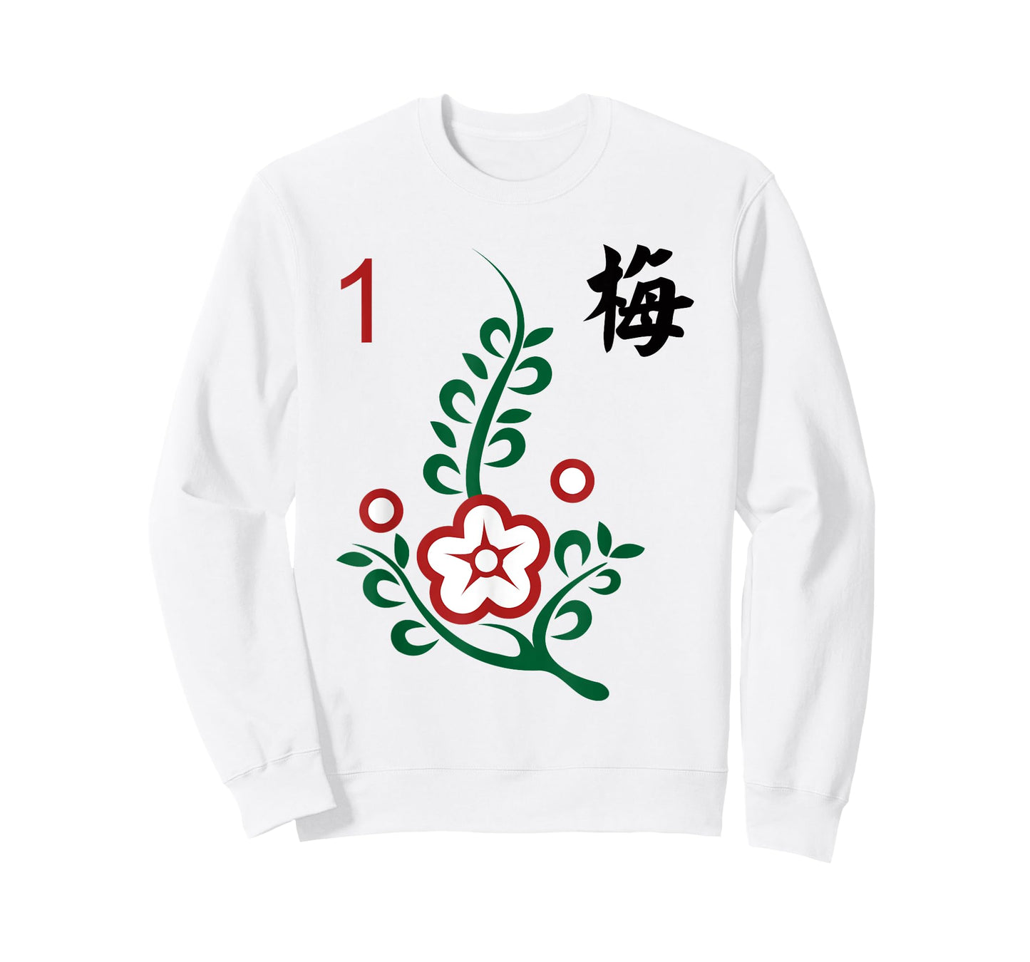 Chinese Mahjong Mah Jong Game Tiles Character Flower One T-Shirt