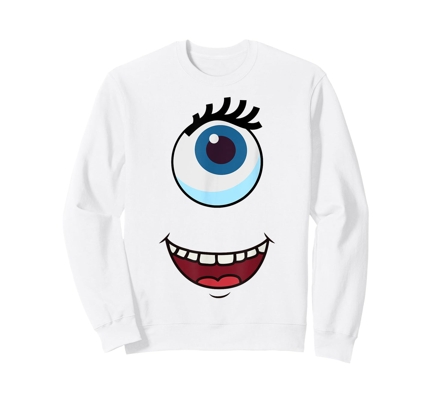 Cute One-Eyed Monster Face Easy Halloween Costume T-Shirt