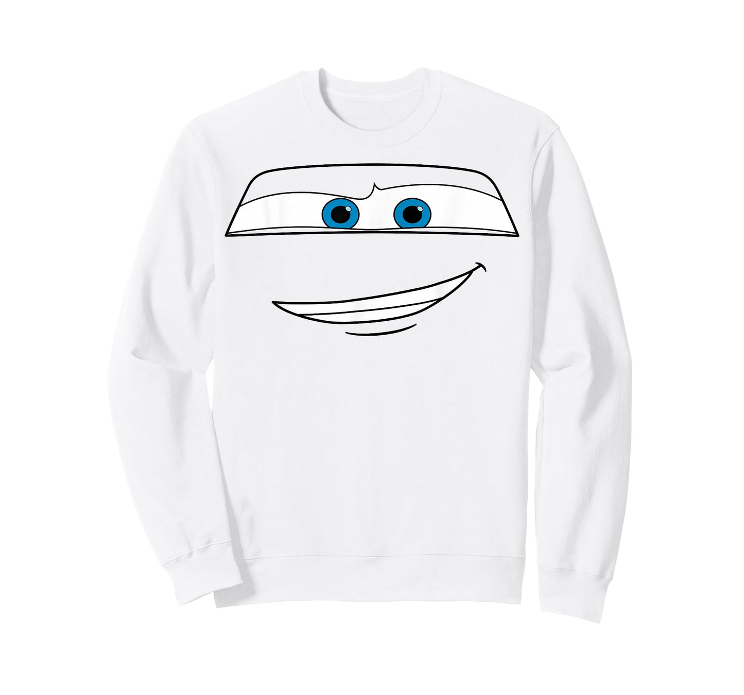 Disney Pixar Cars Lightning McQueen Big Face Short Sleeve T-Shirt