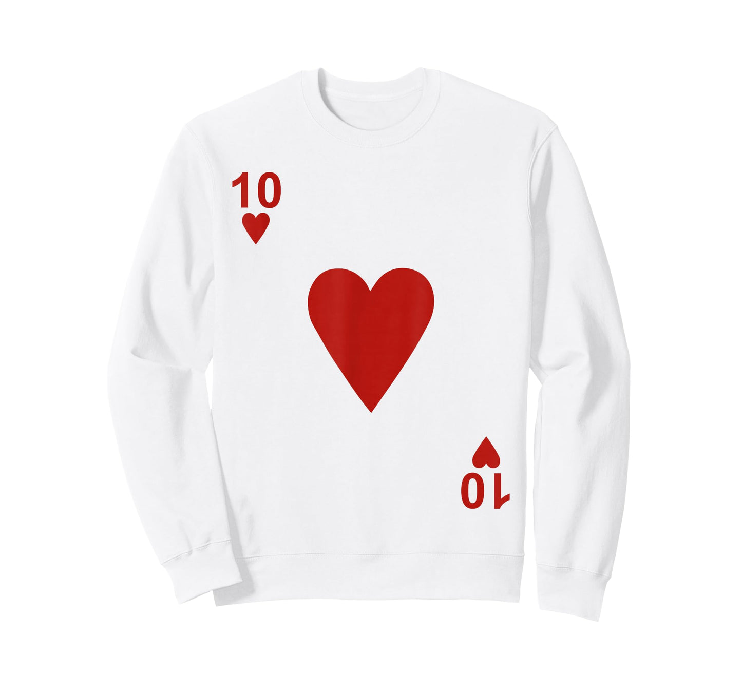 Ten of hearts Tshirt Blackjack Cards Poker 21 10 Tee shirt T-Shirt