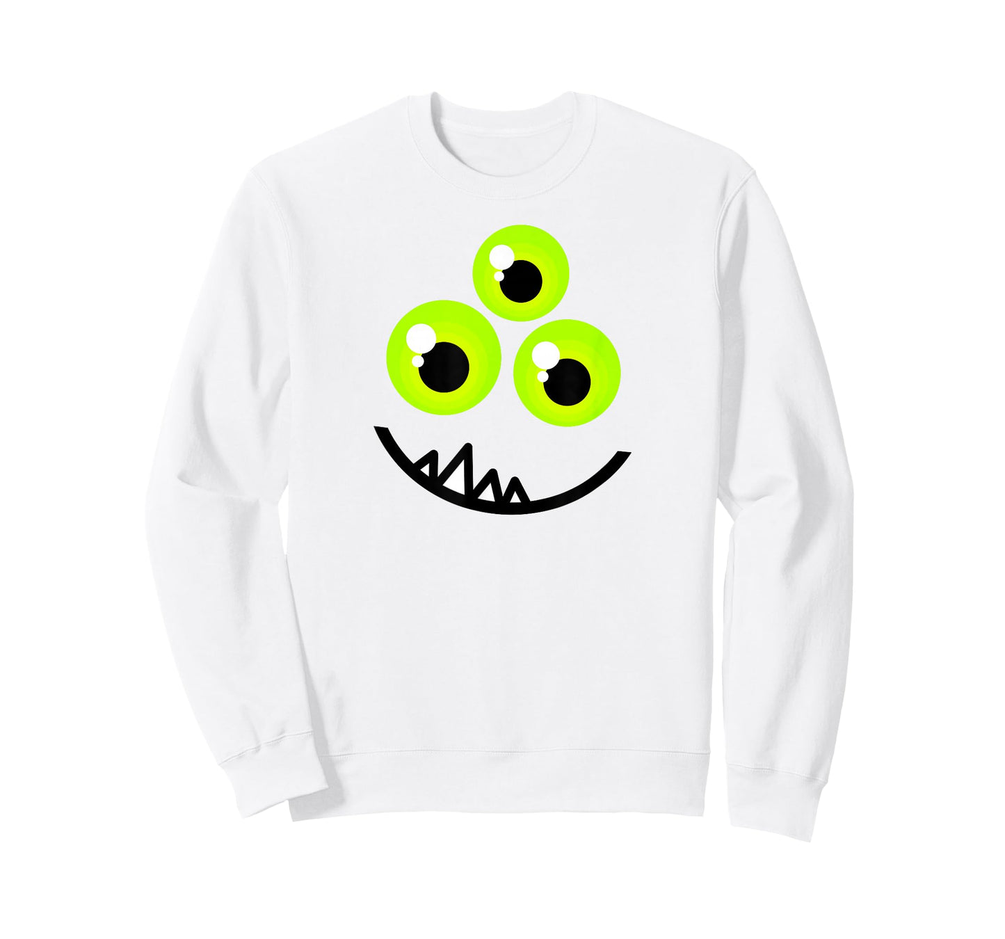 Cute One Eyed Monster Face Green Eyes Halloween Costume T-Shirt