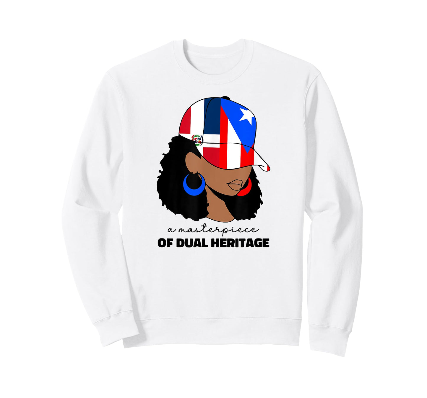Dominican And Puerto Rican Rico Flag DominiRican Afro Women T-Shirt