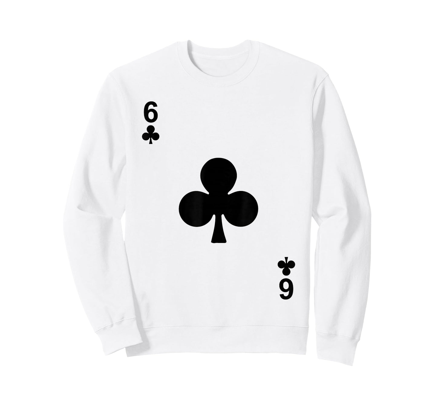 Six of Clubs Tshirt Blackjack Cards Poker 21 6 Tee Shirt T-Shirt