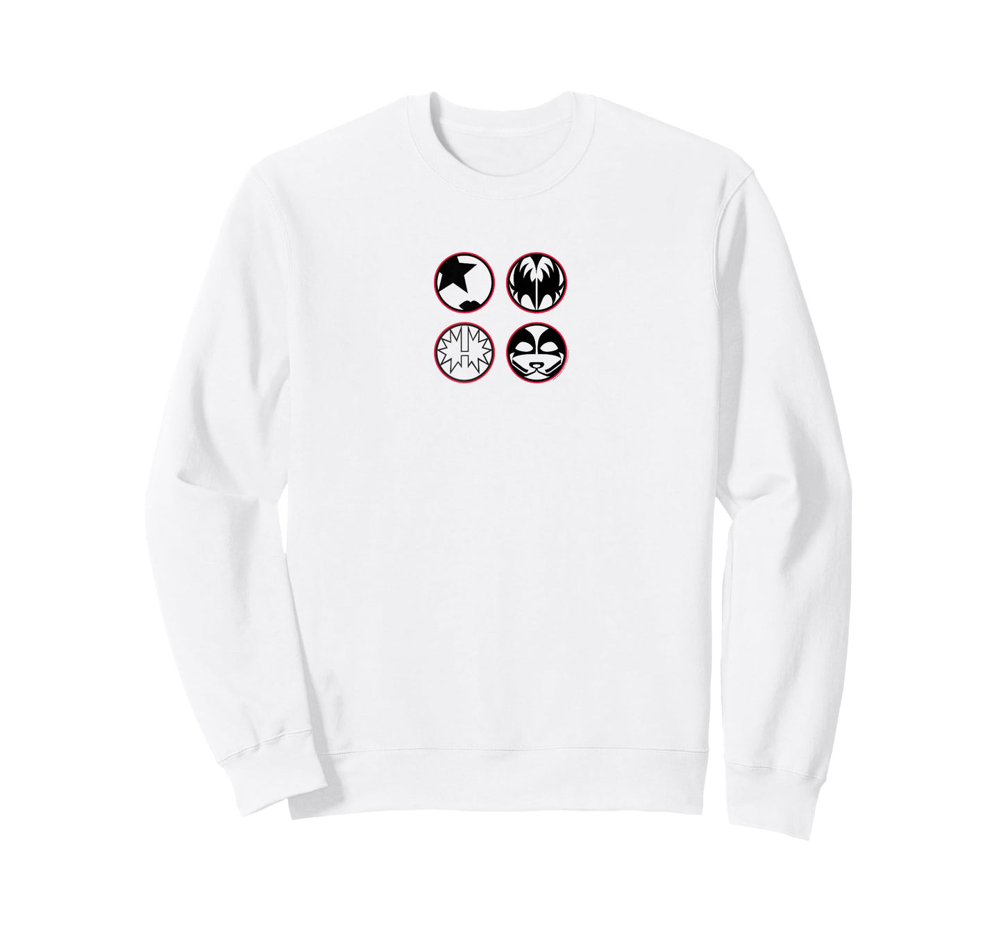 KISS - Cartoon B&W Logo T-Shirt